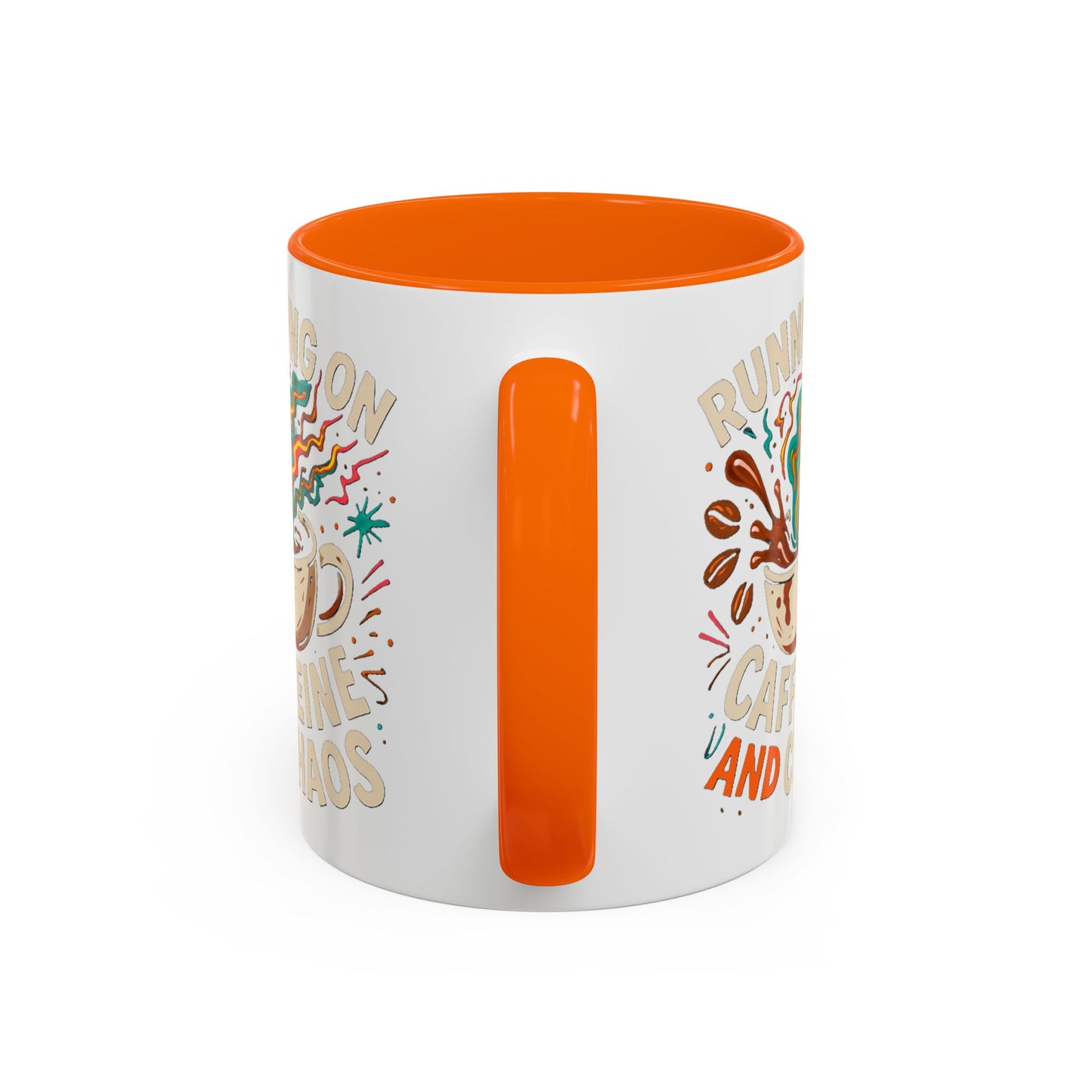 Caffeine and Chaos Accent Coffee Mug (11, 15oz)