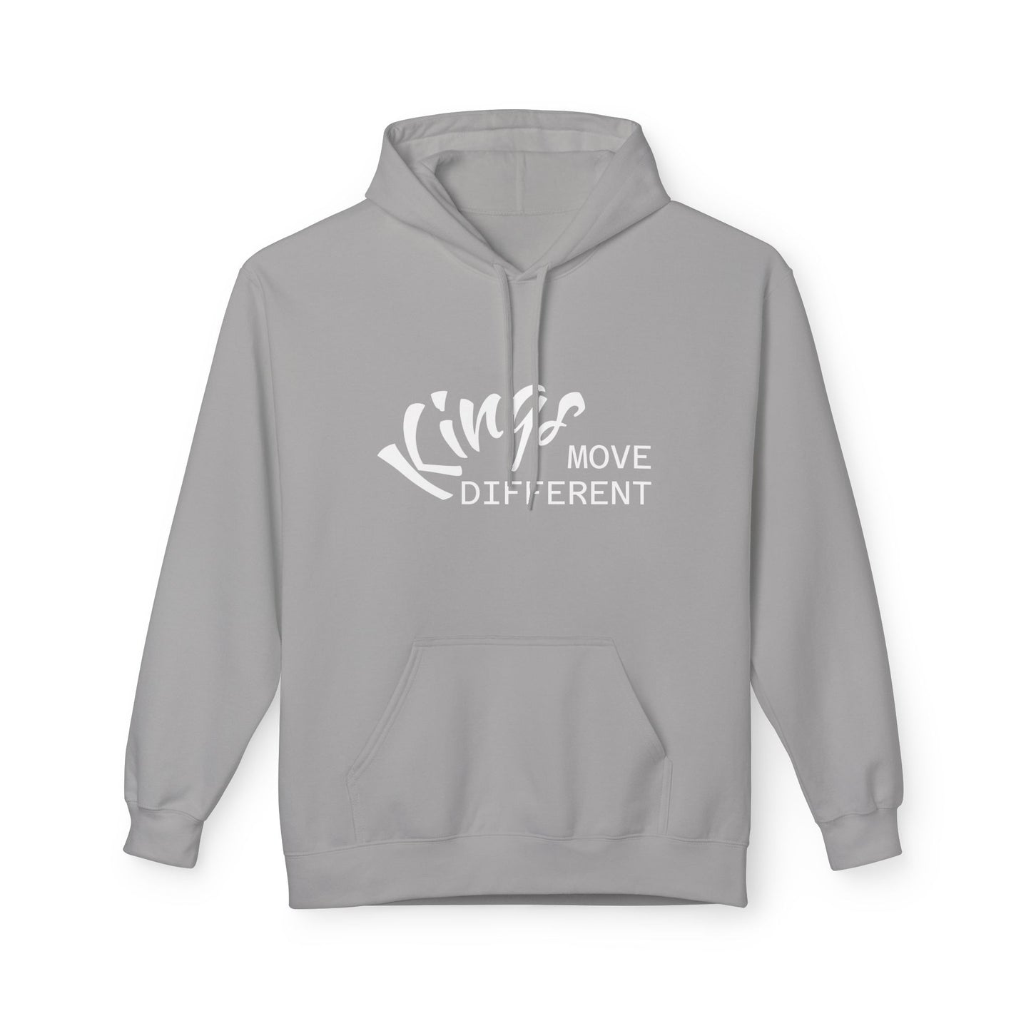 Kings Move Different Unisex Fleece Hoodie, Cozy Sweatshirt, Casual Style, Perfect for Everyday Wear