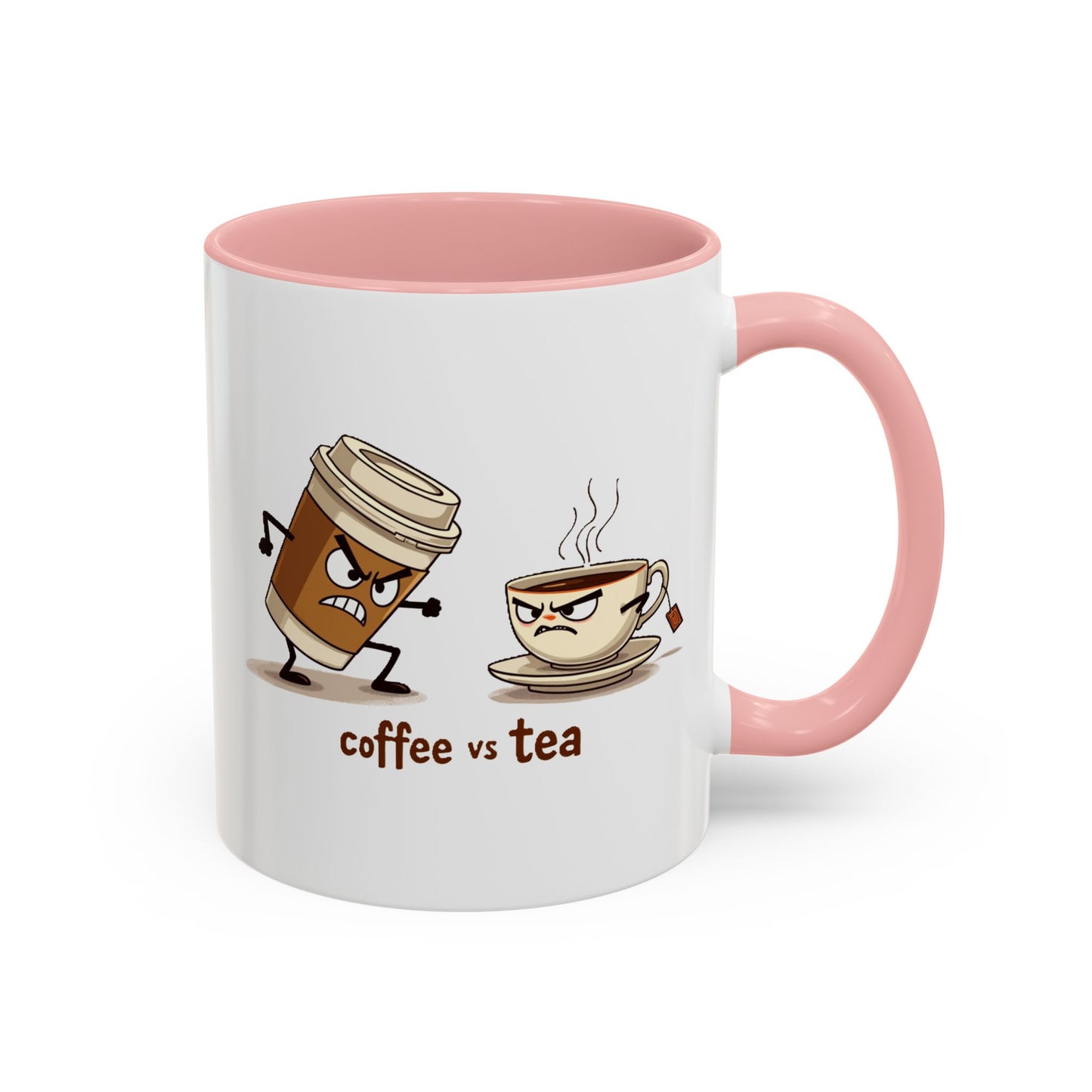 Coffee vs Tea Humorous Accent Mug. 11oz & 15oz. Perfect Gift for Coffee Lovers