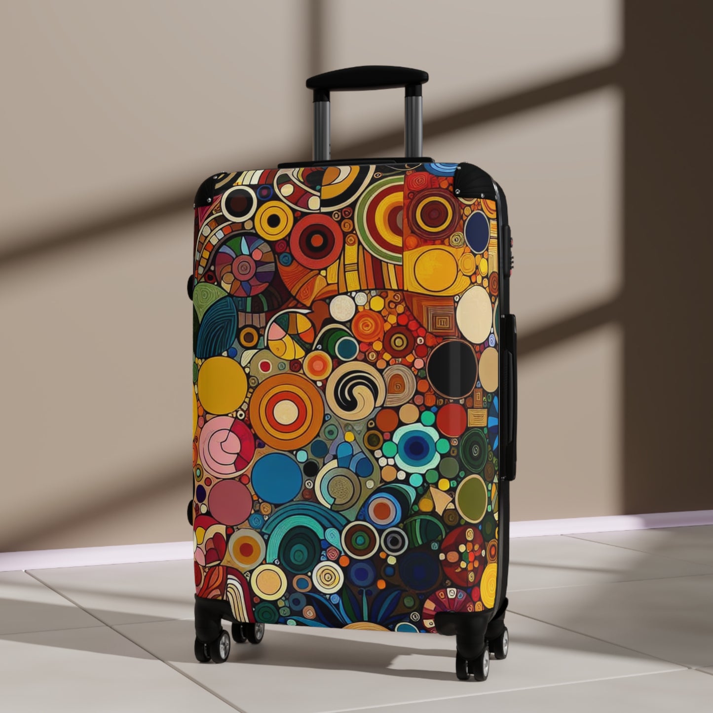 Vibrant Art Suitcase, Colorful Luggage for Travelers, Unique Carry-On Bag for Adventures, Perfect Travel Gift, Stylish Vacation Essential