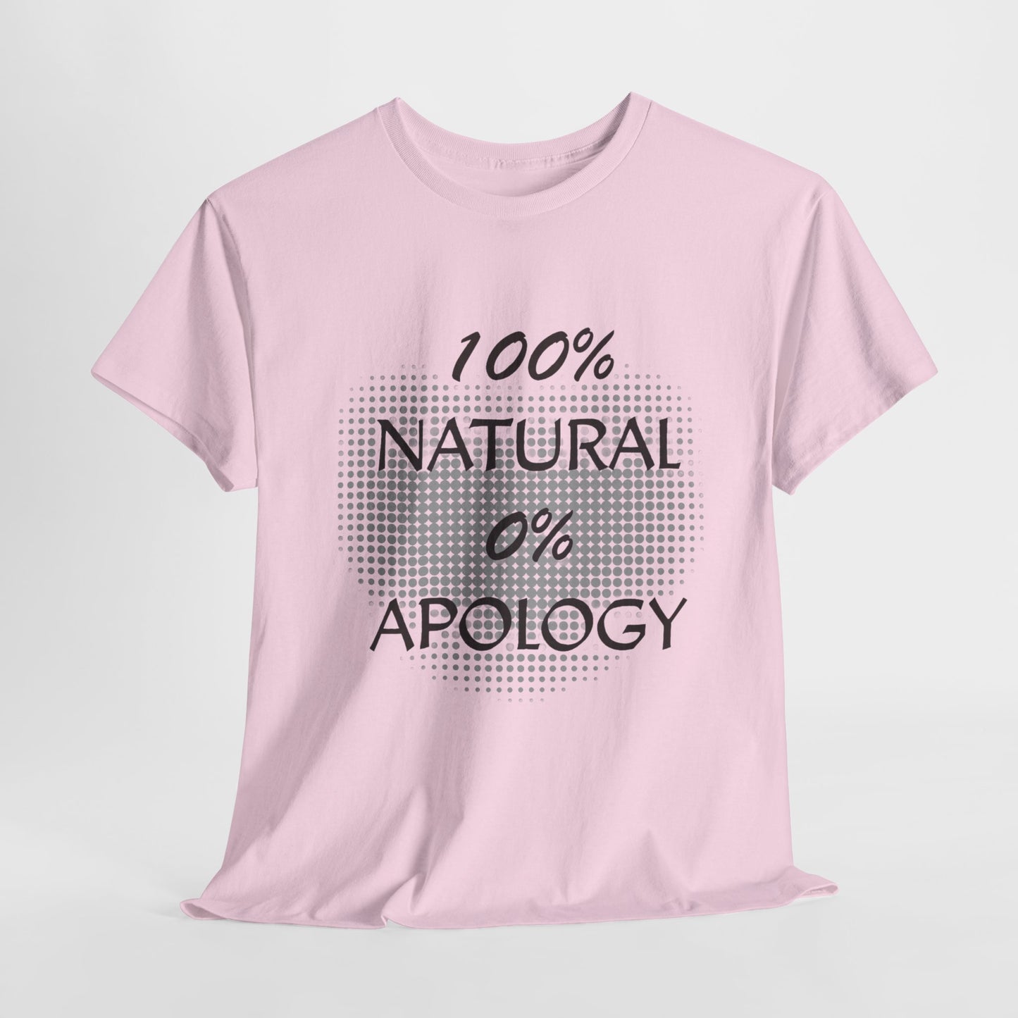 100% Natural 0% Apology Tee Casual Wear Gift for Locs Lovers Afro Hair Black American African Girl T-shirt
