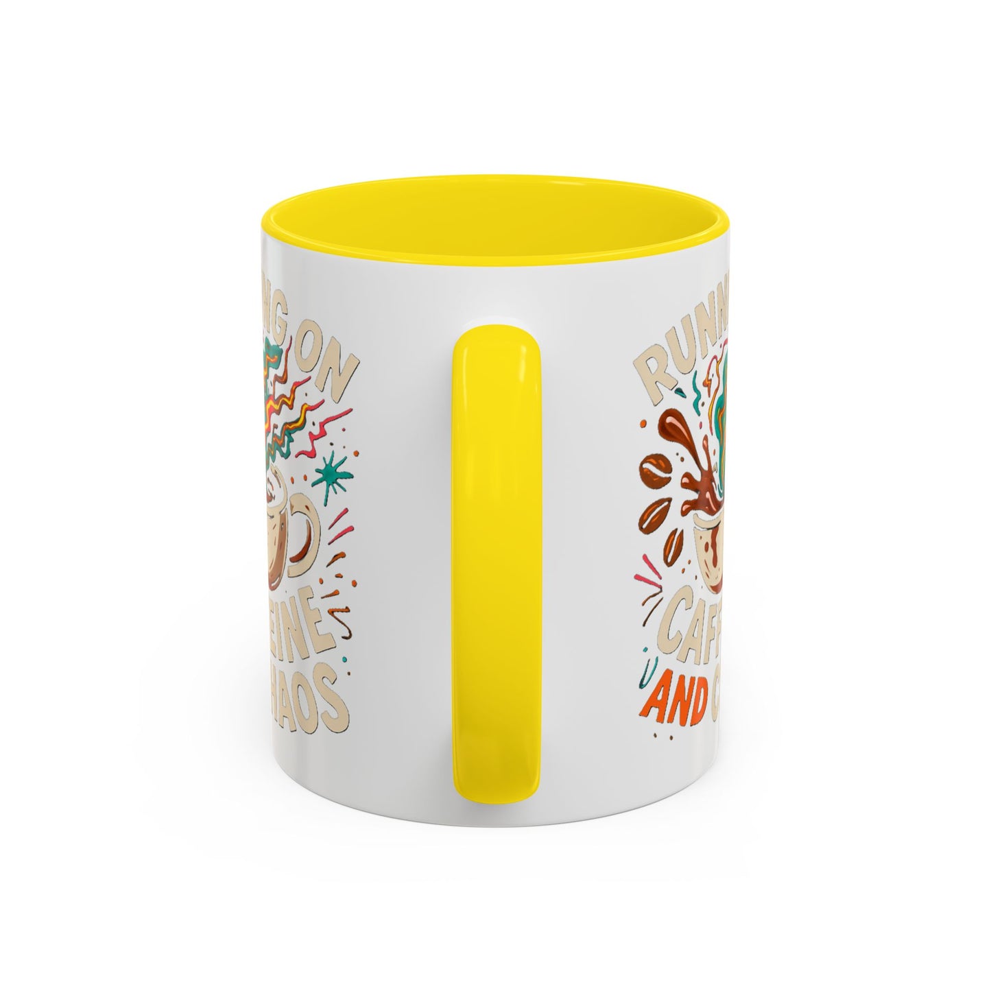 Caffeine and Chaos Accent Coffee Mug (11, 15oz)