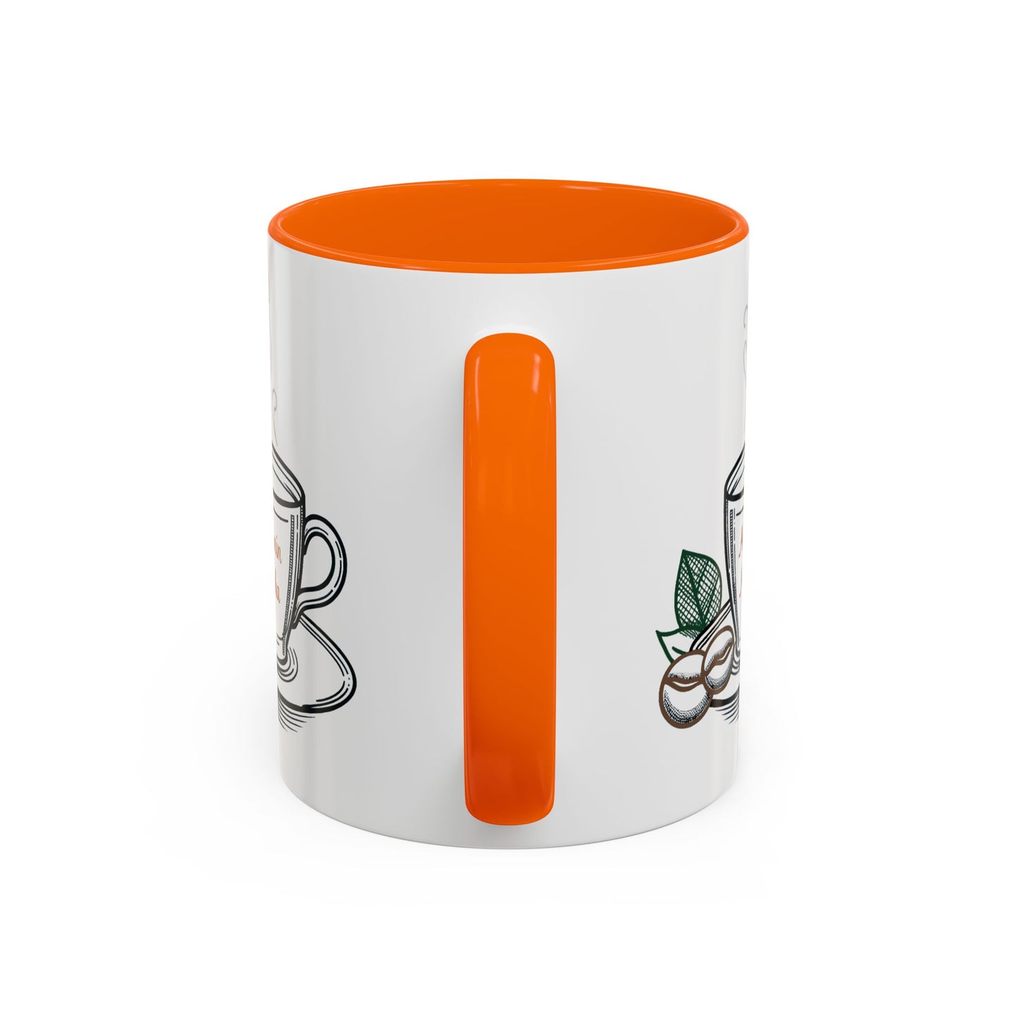 Melanin & Mocha Accent Coffee Mug, Gift for Coffee Lovers, Afro Hair Black American African Girl