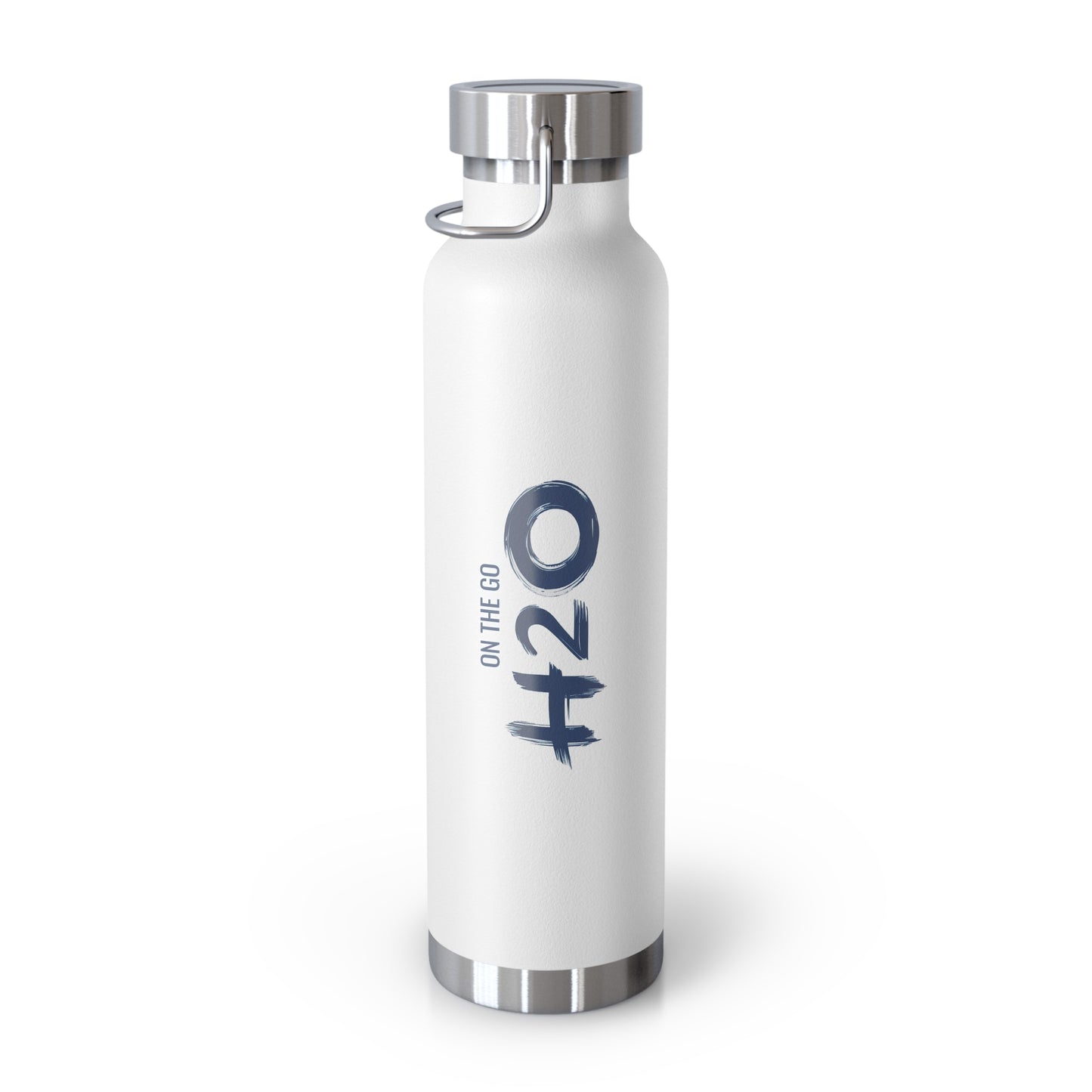 On The Go H2O Design22oz Copper Vacuum Insulated Water Bottle