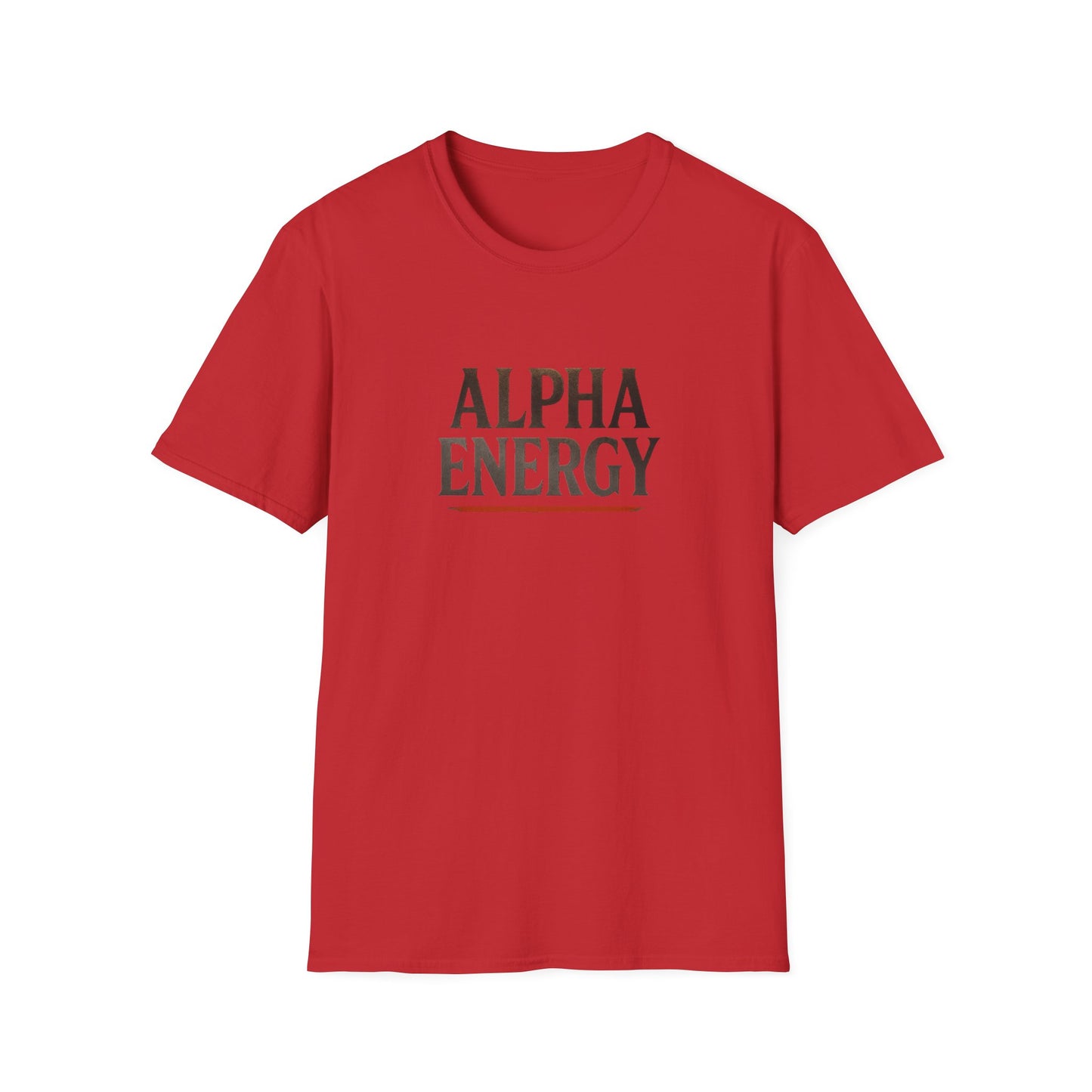 Energetic Alpha Unisex T-Shirt. Casual Wear Gift, Afro Hair Black American African Man T-shirt