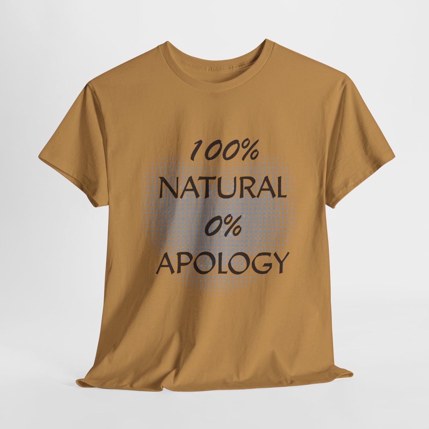 100% Natural 0% Apology Tee Casual Wear Gift for Locs Lovers Afro Hair Black American African Girl T-shirt