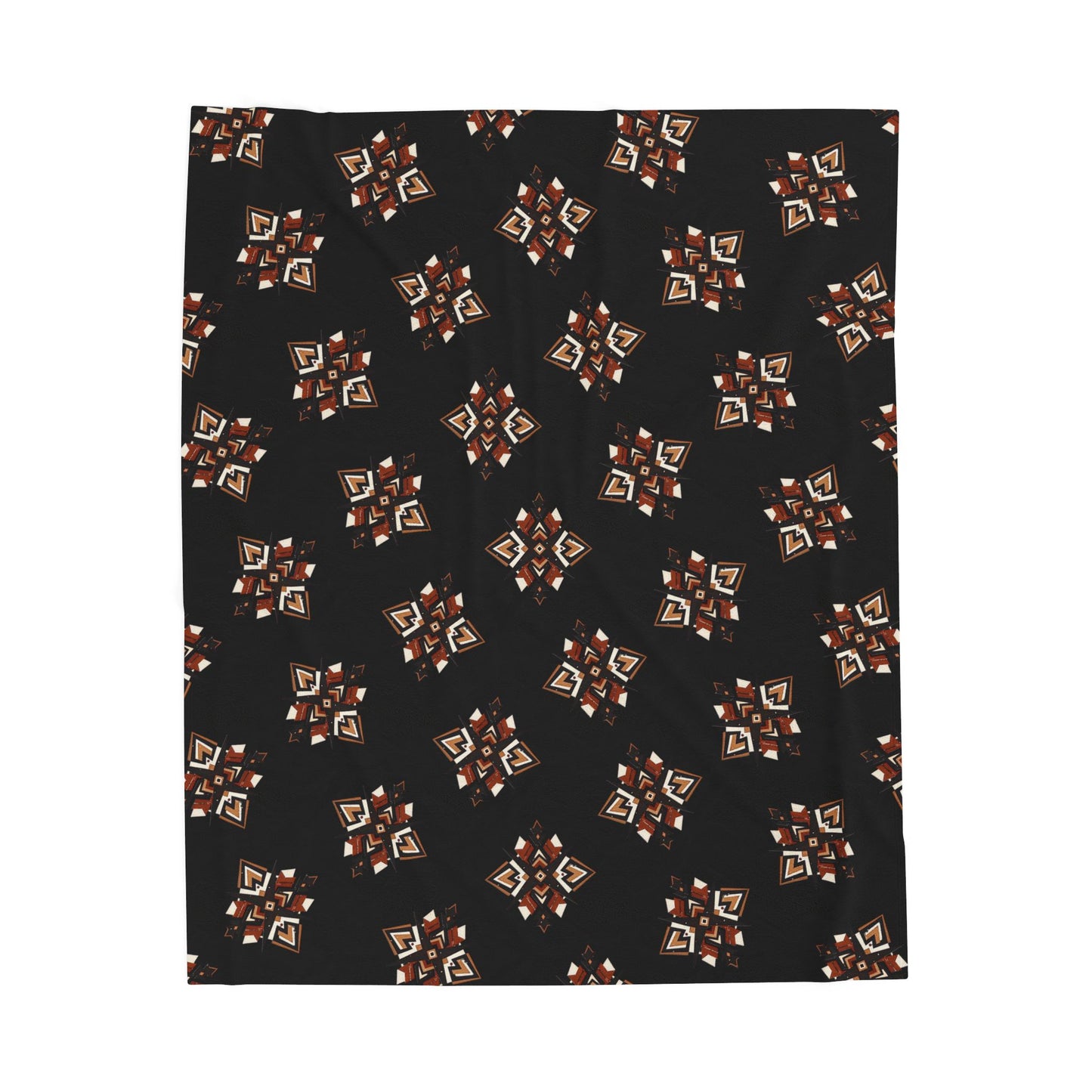 Bohemian Velveteen Plush Blanket, Cozy Throw for Home Decor, Gifts for Her, Warm Bedroom Accessory