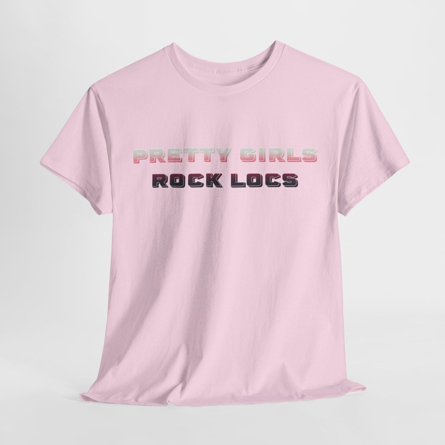 Pretty Girls Rock Locs Tee, Casual Wear Gift for Locs Lovers Afro Hair Black American African Girl T-shirt