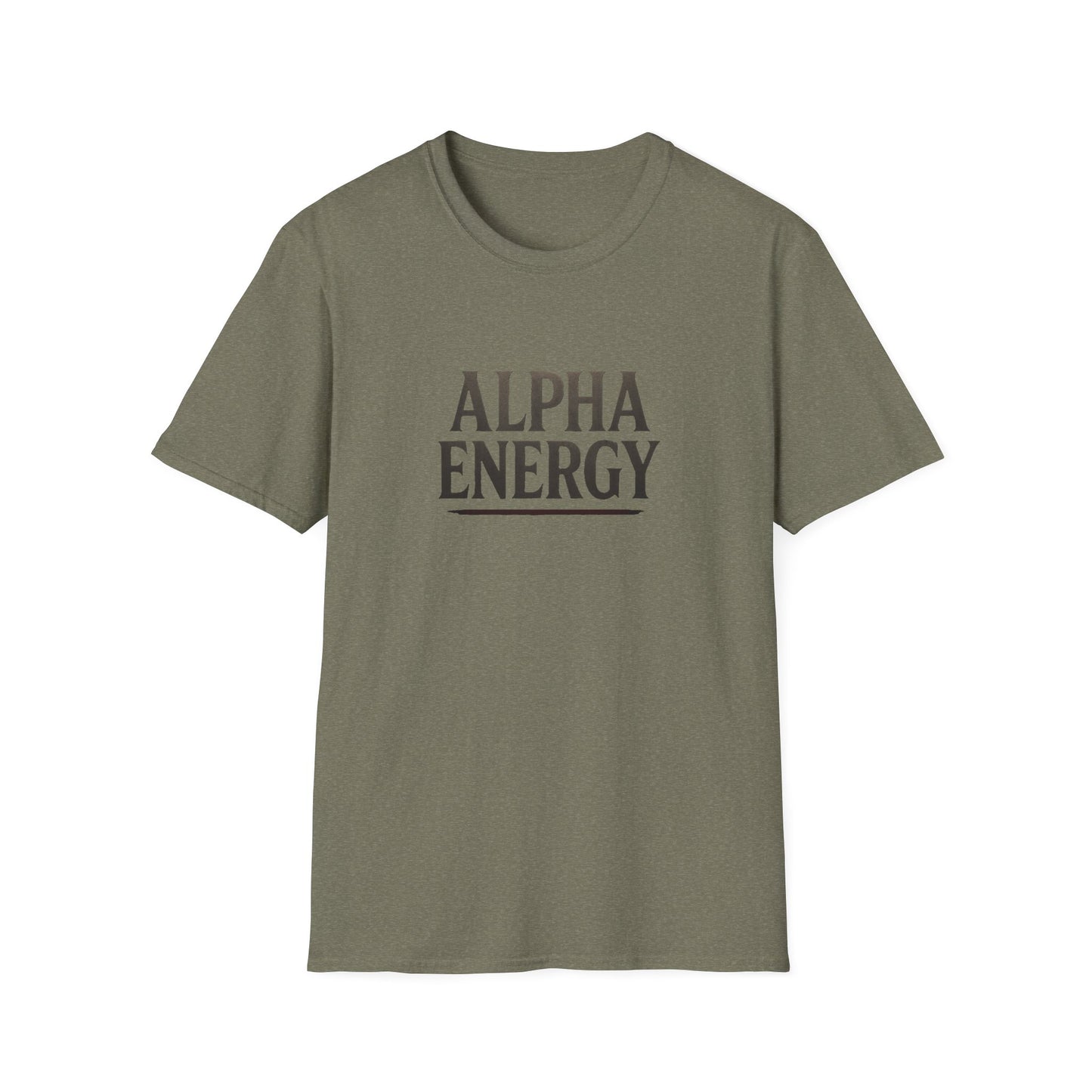 Energetic Alpha Unisex T-Shirt. Casual Wear Gift, Afro Hair Black American African Man T-shirt