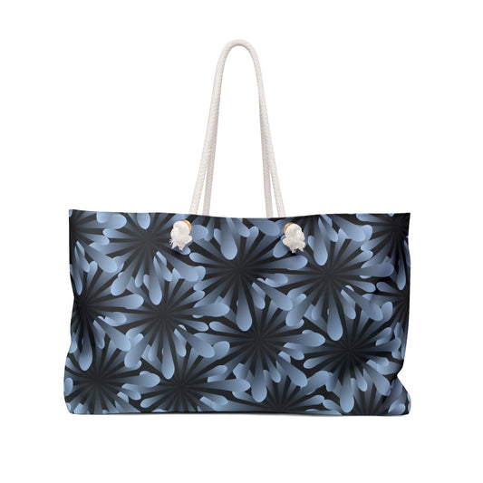 Chic Weekender Bag with Elegant Pattern, Travel Tote for Weekend Getaways, Stylish Overnight Bag, Spacious Beach Bag
