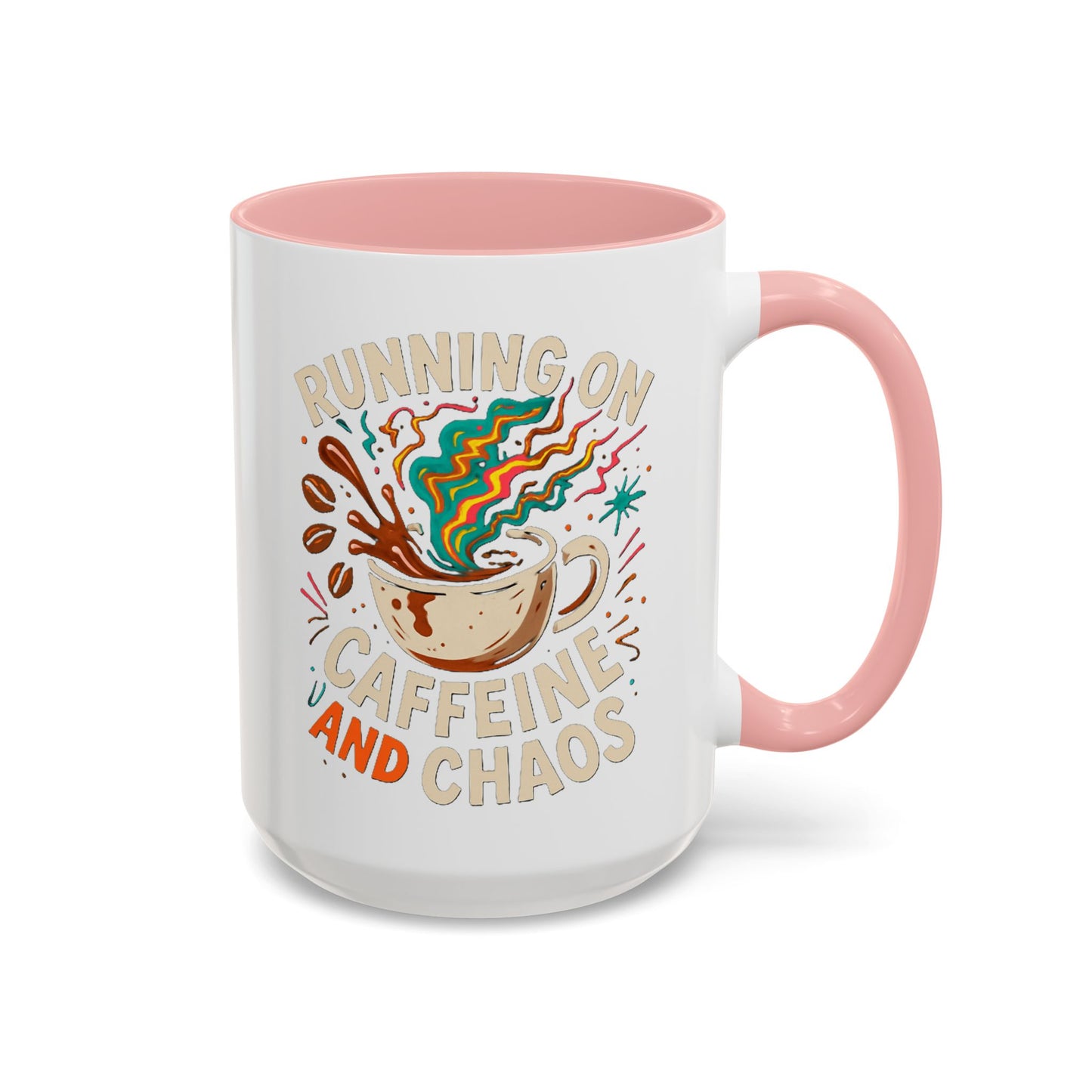 Caffeine and Chaos Accent Coffee Mug (11, 15oz)