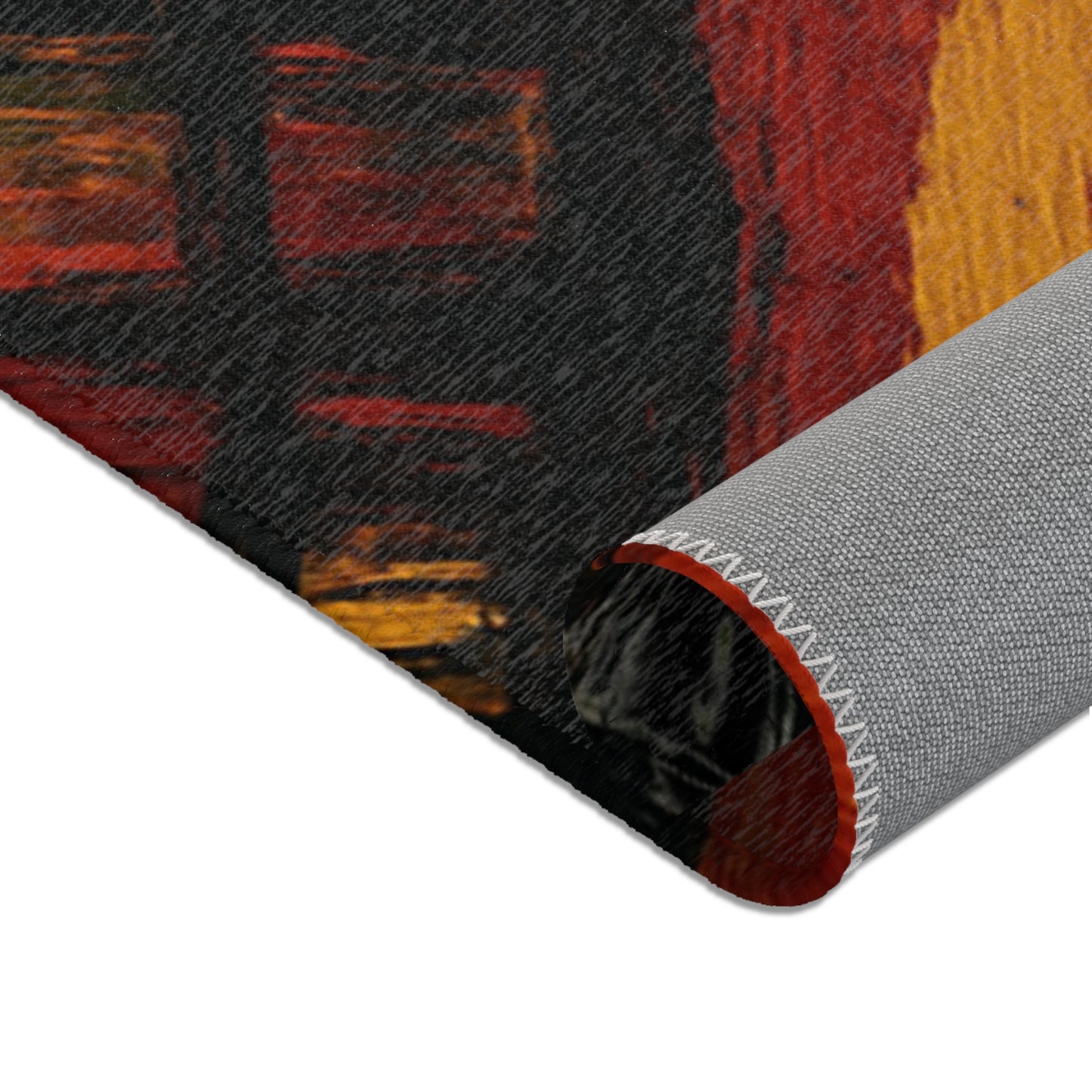 Stylish Area Rug Afrocentric Design, Home Décor, Living Room Carpet, Bedroom Rug, Floor Mat, Gift for Housewarming, Eco-Friendly