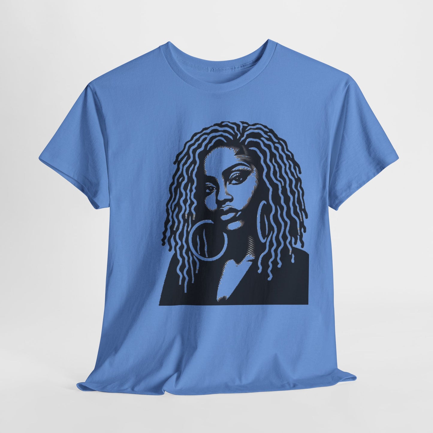 Elegant Strength T-Shirt Casual Wear Gift for Locs Lovers Afro Hair Black American African Girl T-shirt