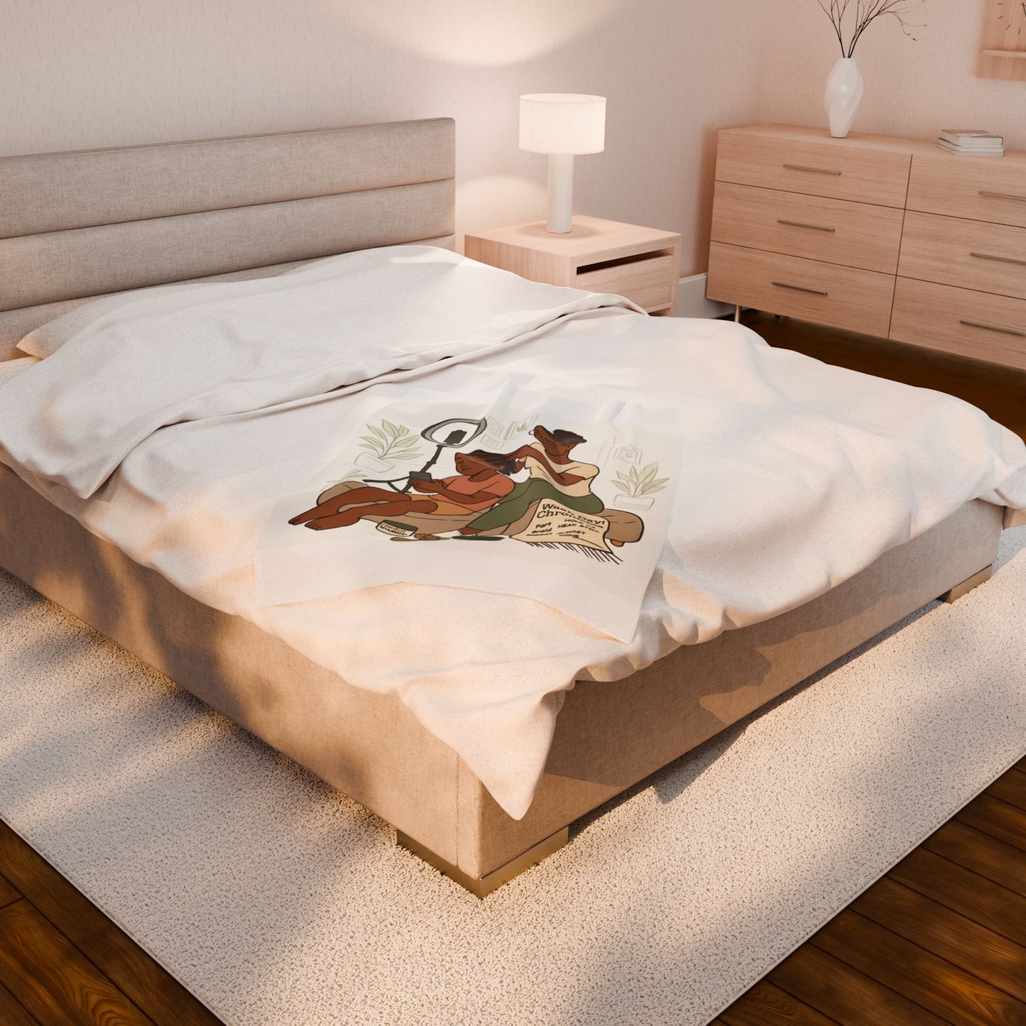 Wash Day Chronicles. Warm and Cozy Velveteen Plush Blanket for Family Connection, Home Decor, Gift for Moms