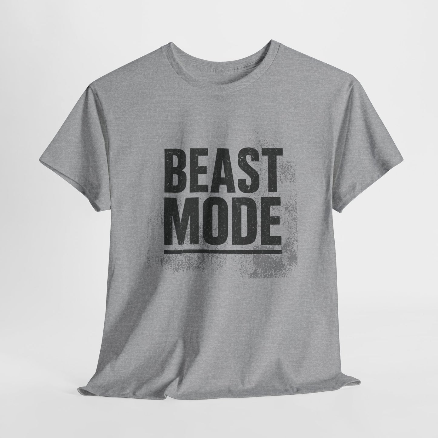 Beast Mode Unisex Heavy Cotton Tee - Fitness Shirt, Workout Apparel, Gym Shirt, Motivational Tee, Gift for Athletes, Casual Wear
