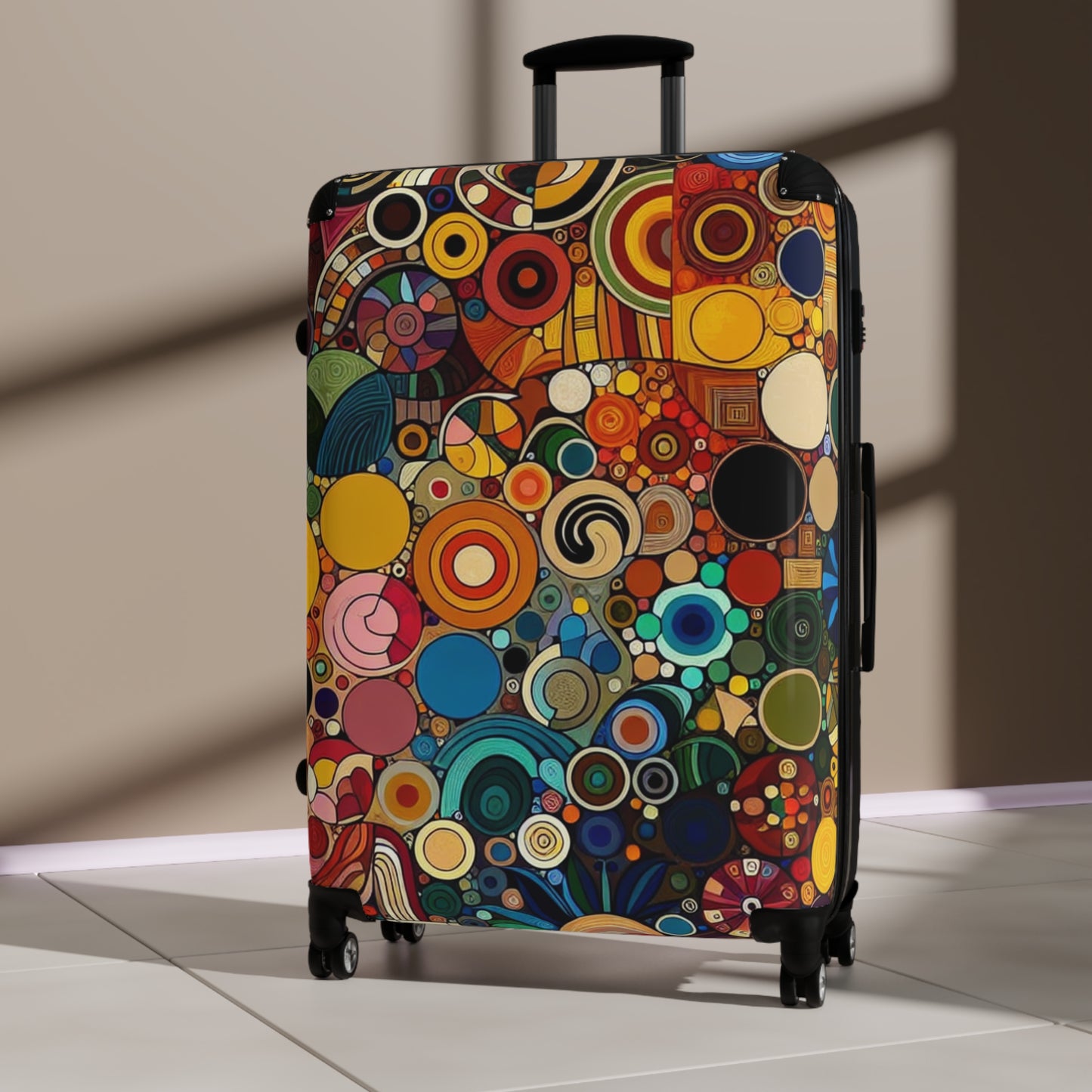 Vibrant Art Suitcase, Colorful Luggage for Travelers, Unique Carry-On Bag for Adventures, Perfect Travel Gift, Stylish Vacation Essential