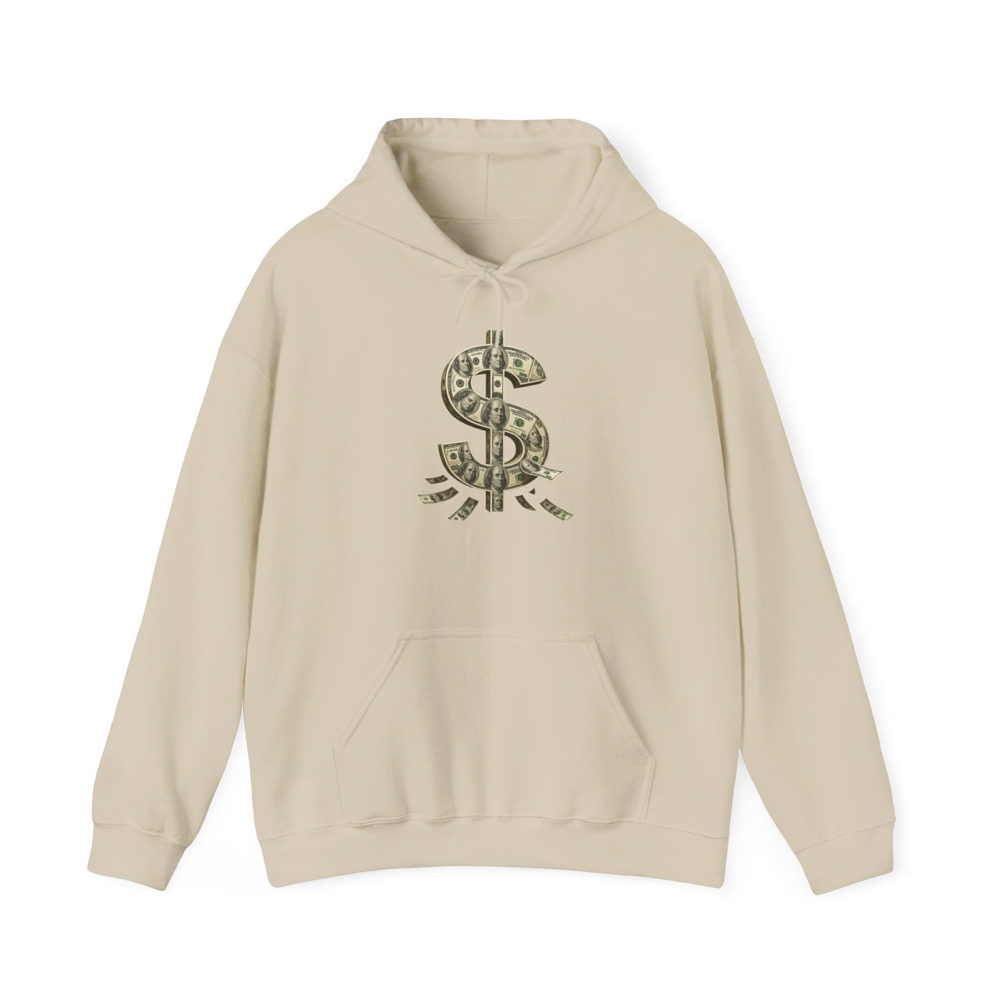 Money Symbol Hoodie. Cozy Fashion for Trendsetters, Casual Wear, Gift for Him or Her, Birthday, Casual Fridays, Streetwear