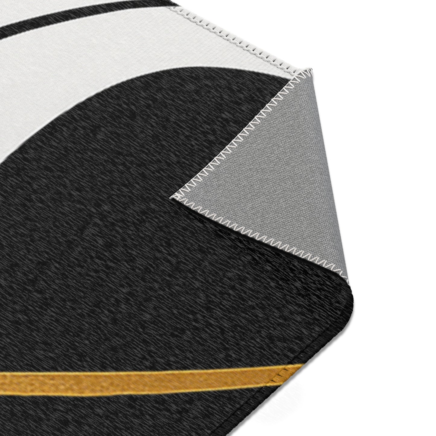 Modern Abstract Area Rug, Minimalist Home Decor, Living Room Mat, Boho Style Rug, Black and White Design