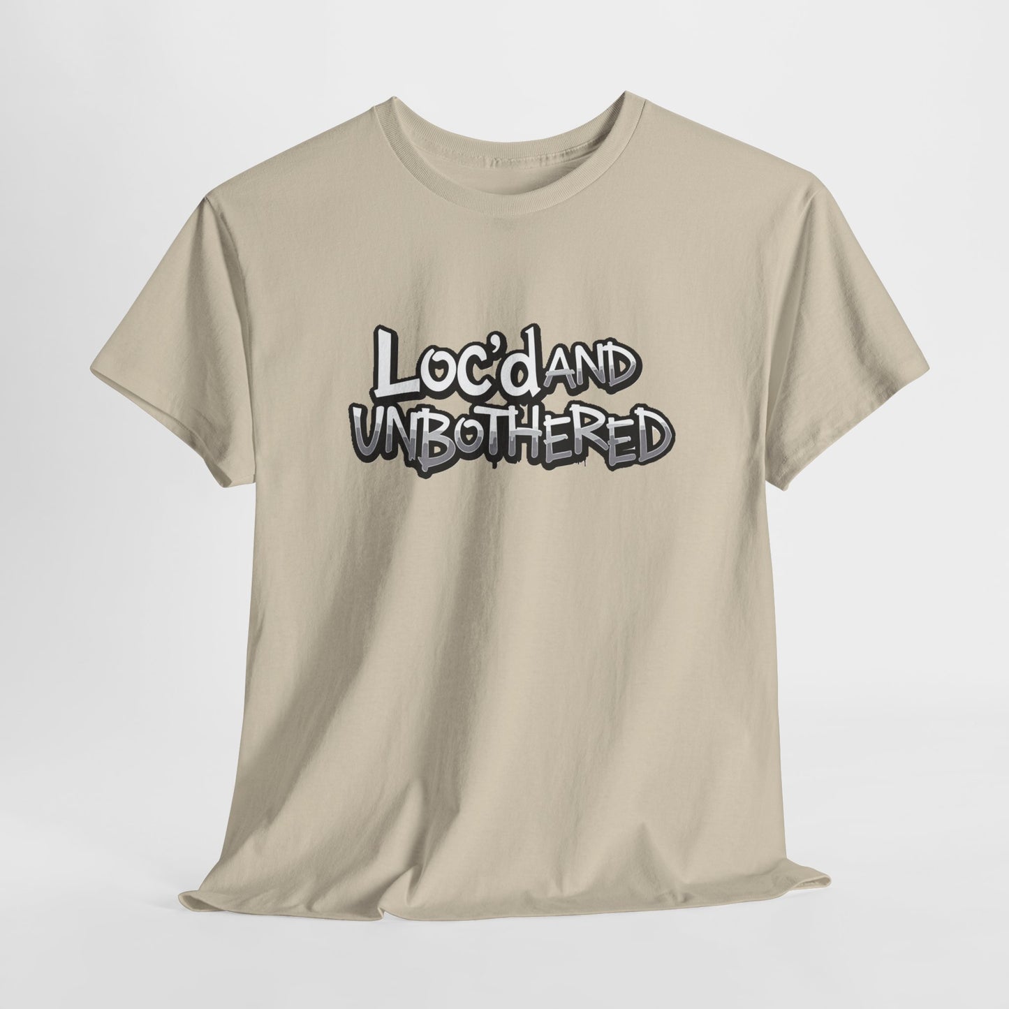 Loc’d and Unbothered T-shirt Casual Wear Gift for Locs Lovers Afro Hair Black American African Girl T-shirt