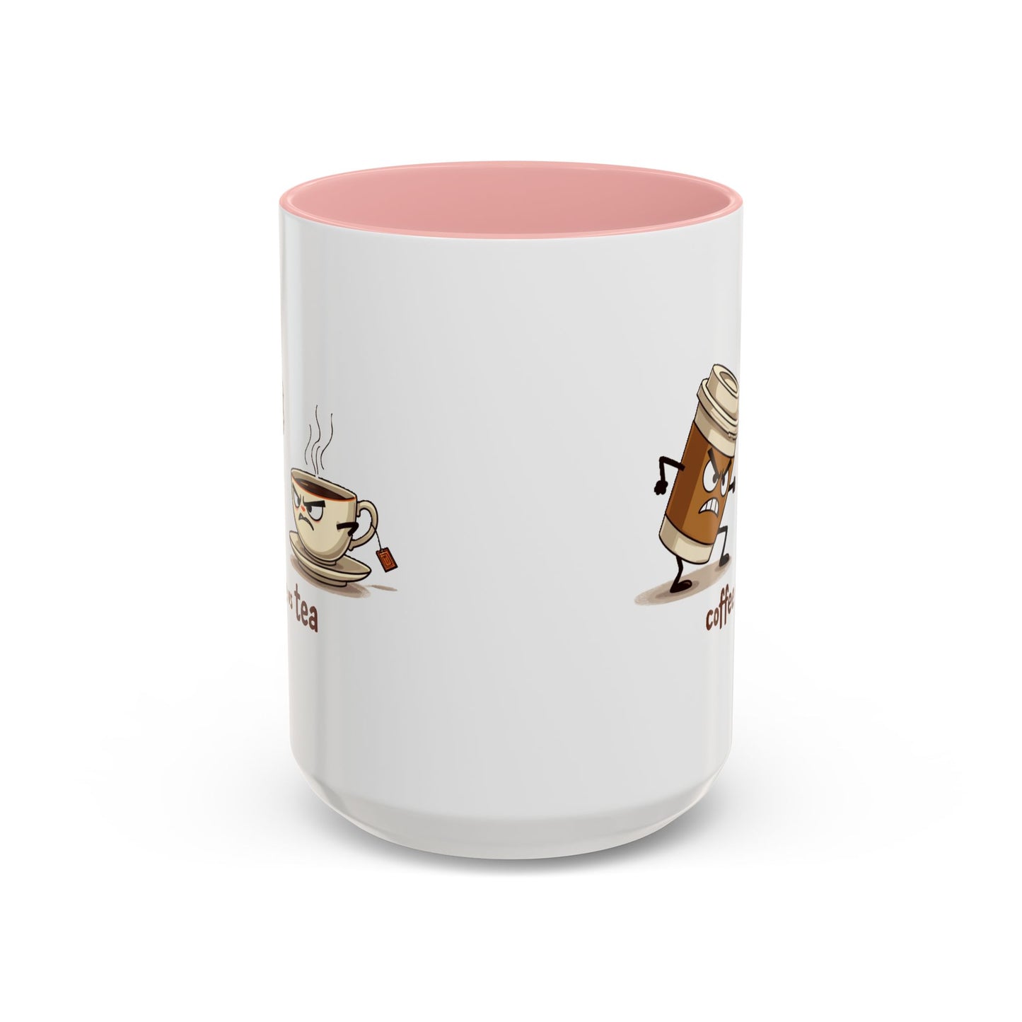 Coffee vs Tea Humorous Accent Mug. 11oz & 15oz. Perfect Gift for Coffee Lovers