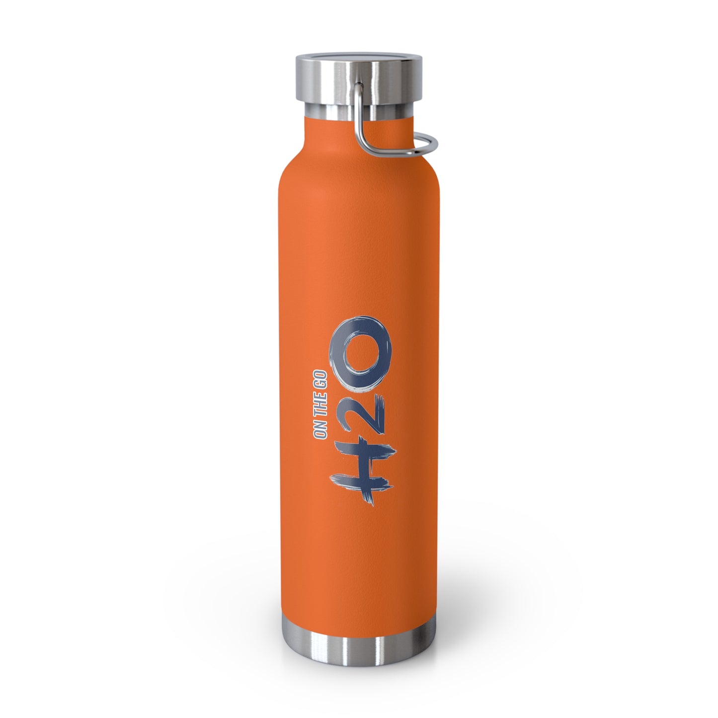 On The Go H2O Design22oz Copper Vacuum Insulated Water Bottle