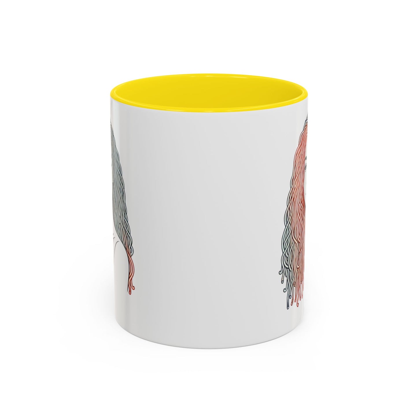 Artistic Accent Coffee Mug. Afrocentric Gift Afro Hair Black American African Girl