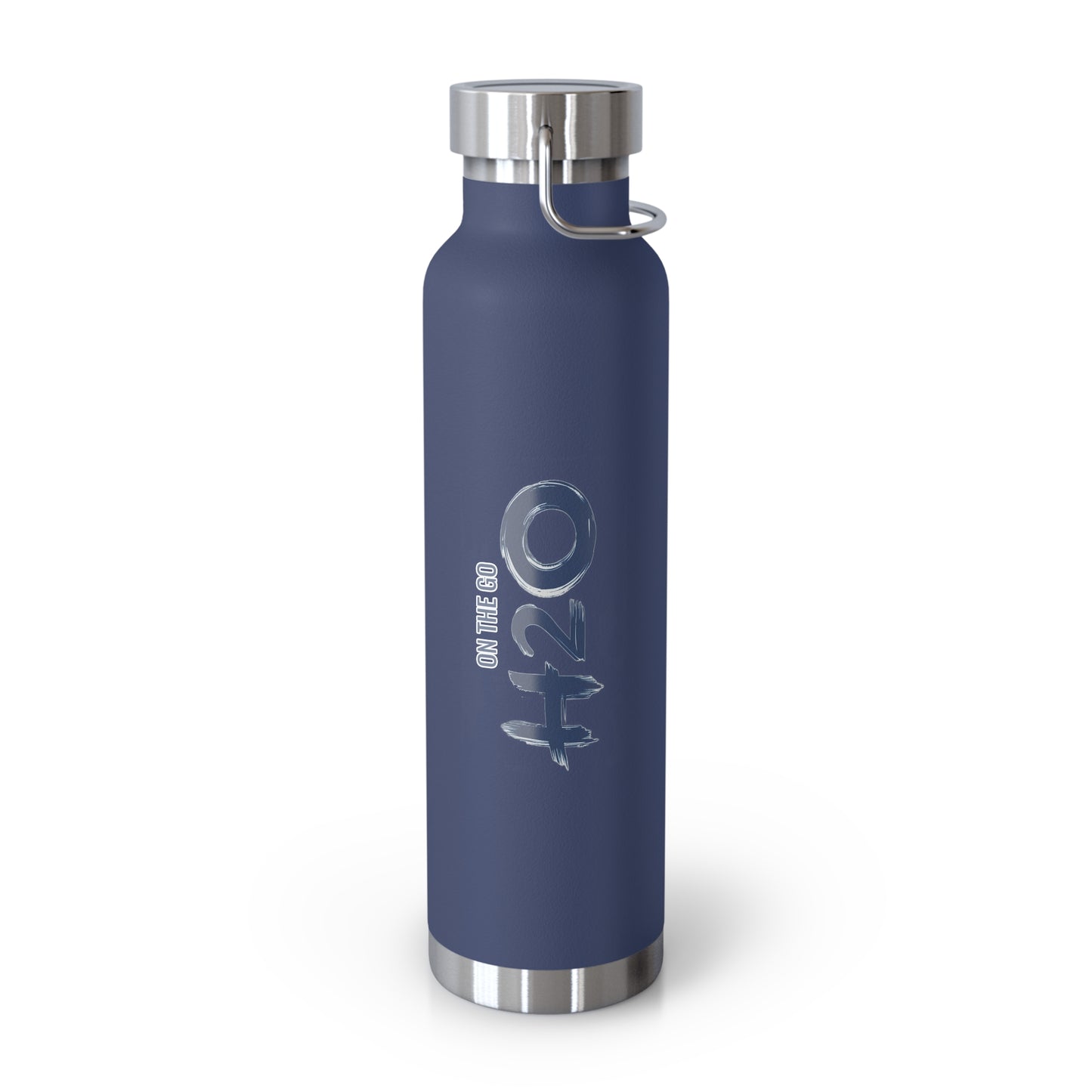 On The Go H2O Design22oz Copper Vacuum Insulated Water Bottle