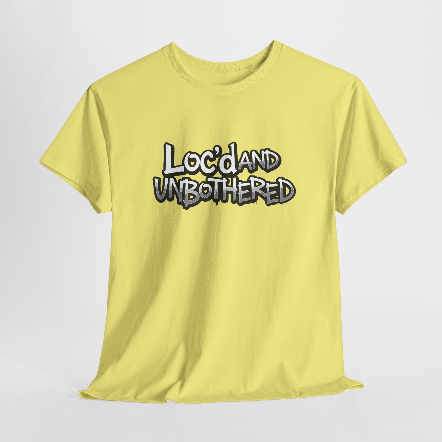 Loc’d and Unbothered T-shirt Casual Wear Gift for Locs Lovers Afro Hair Black American African Girl T-shirt