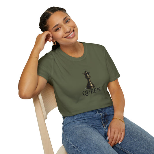 Chess Queen Unisex T-Shirt, Perfect Gift for Chess Lovers, Birthday, Game Night, Casual Wear, Unique Graphic Tee