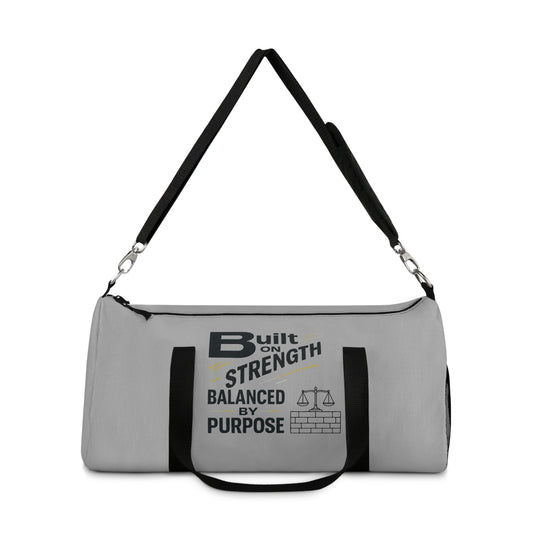 Strength Balance Duffel Bag, Gym Bag, Motivational Tote, Workout Gear, Fitness Accessories, Travel Essentials