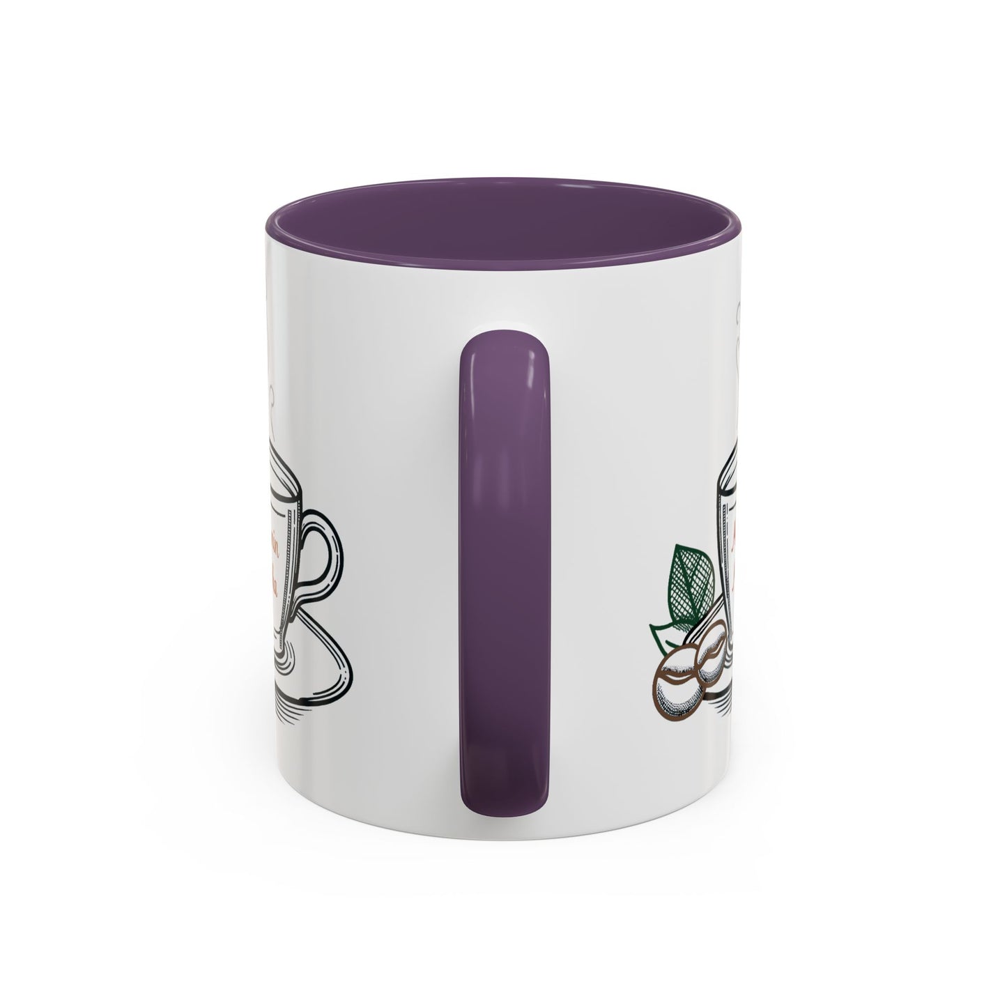 Melanin & Mocha Accent Coffee Mug, Gift for Coffee Lovers, Afro Hair Black American African Girl