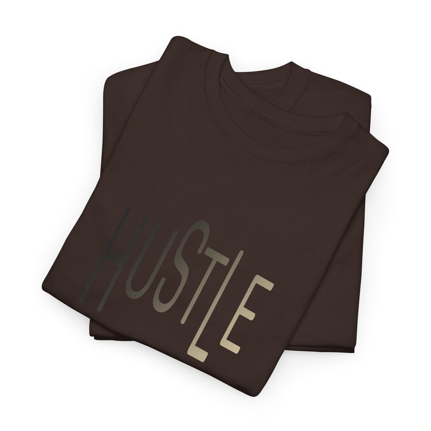 Hustle Men's Cotton Tee. Casual Wear. Afro Hair Black American African Man T-shirt