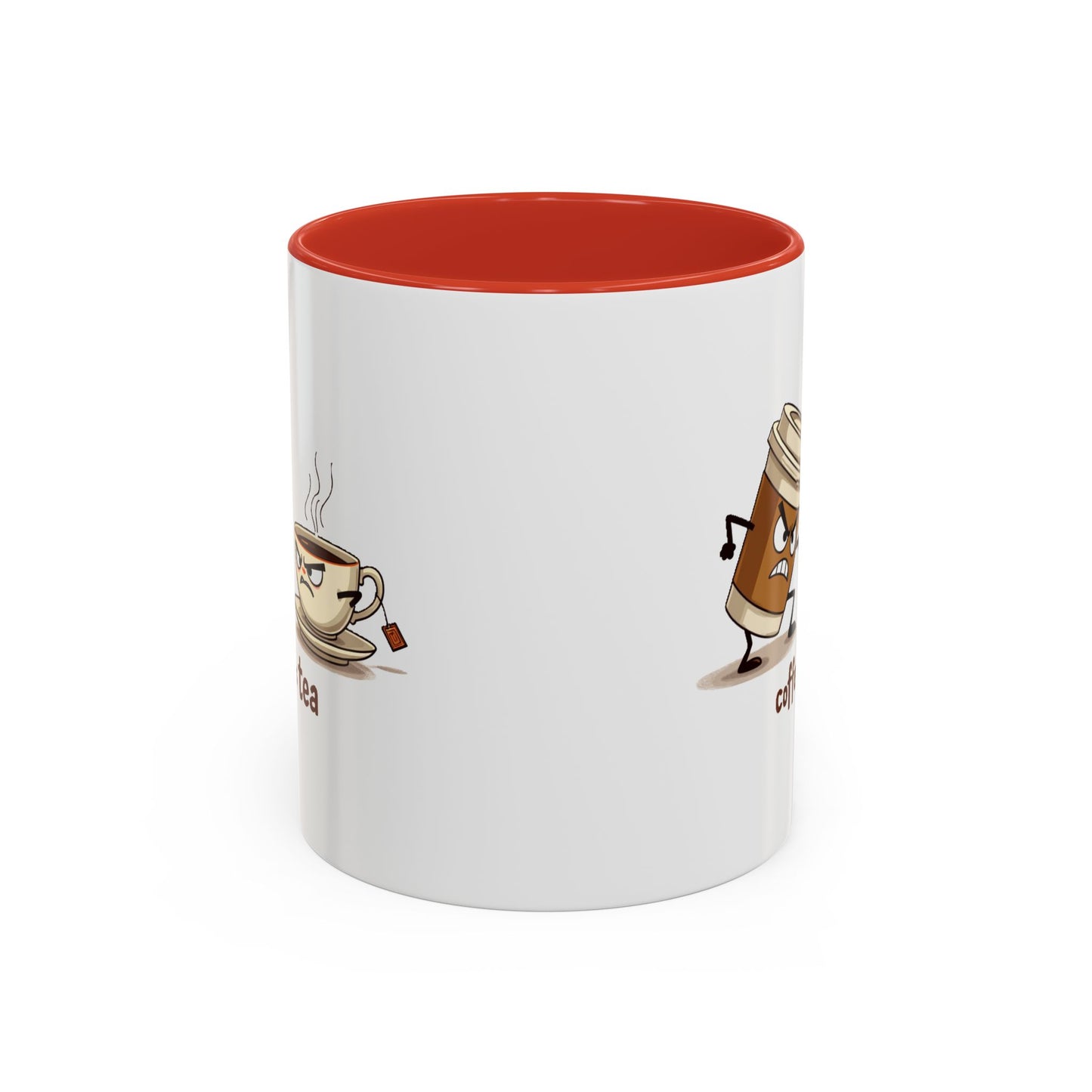 Coffee vs Tea Humorous Accent Mug. 11oz & 15oz. Perfect Gift for Coffee Lovers