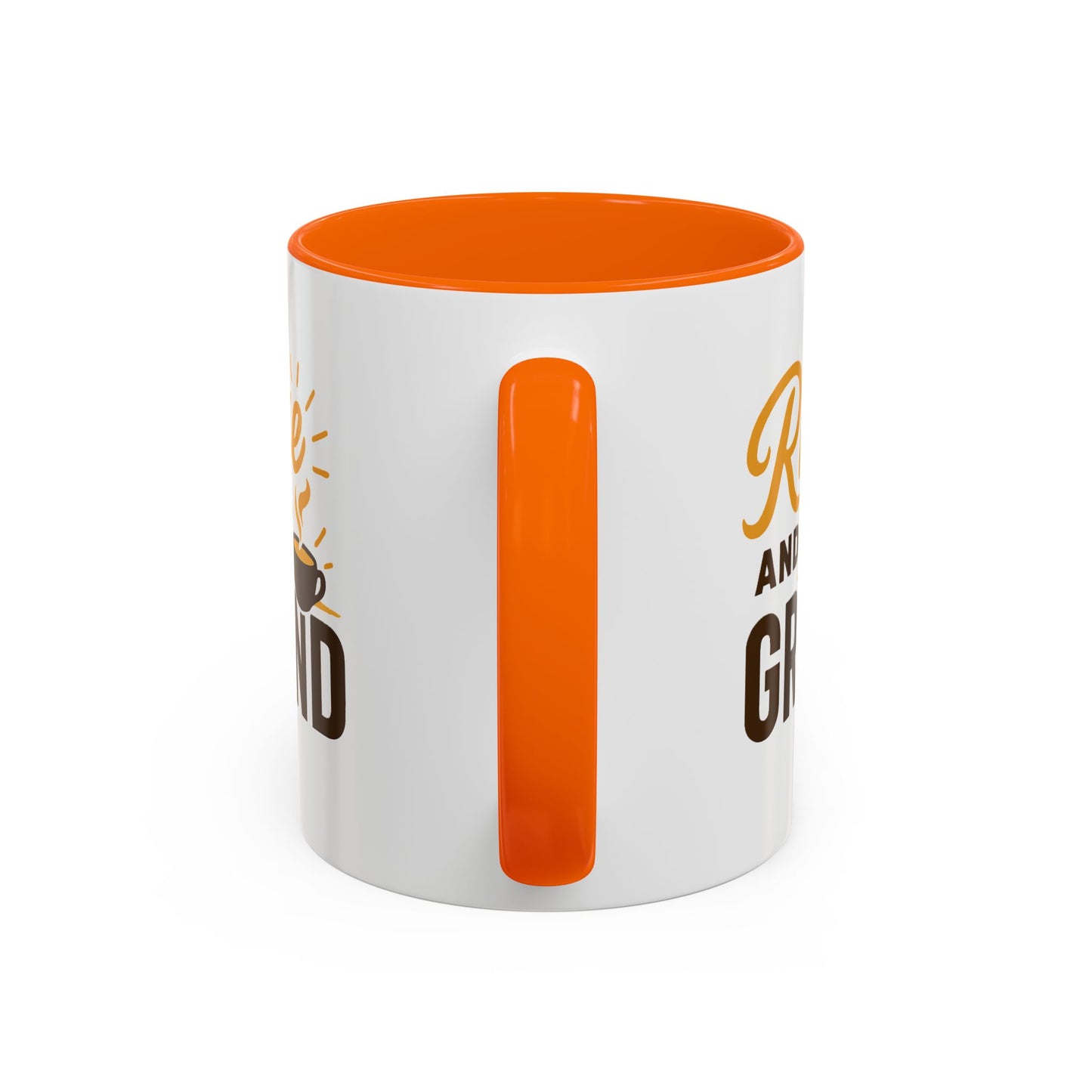 Coffee Lover's Motivational Mug | Rise and Grind for a Perfect Start, Gift for Baristas, Cozy Mornings, Home Office Decor, 11 & 15oz