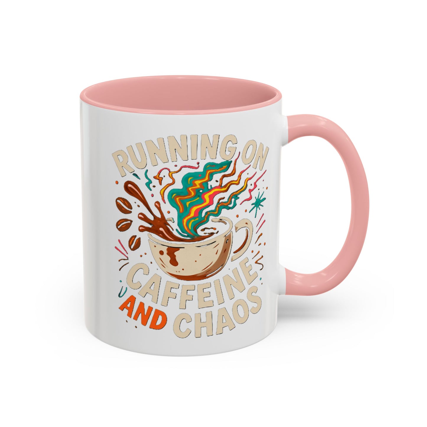 Caffeine and Chaos Accent Coffee Mug (11, 15oz)