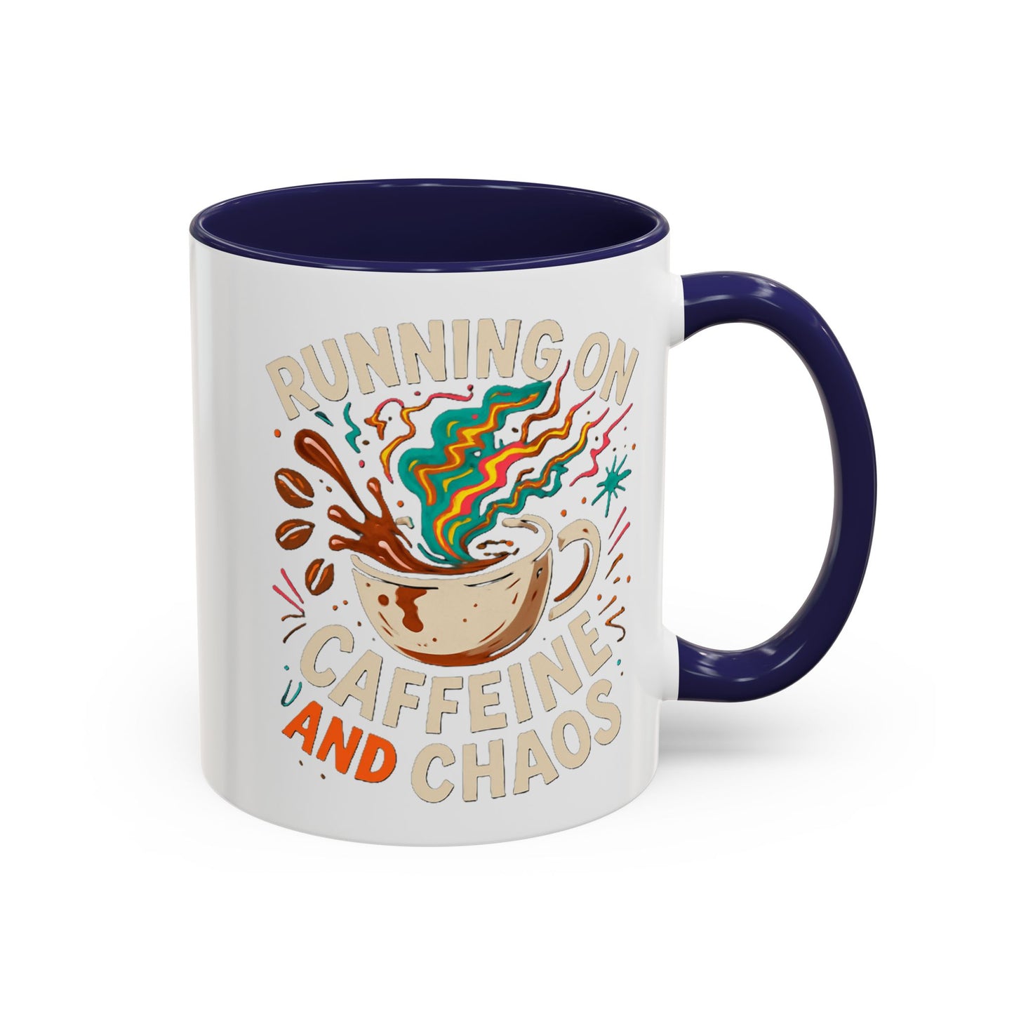 Caffeine and Chaos Accent Coffee Mug (11, 15oz)