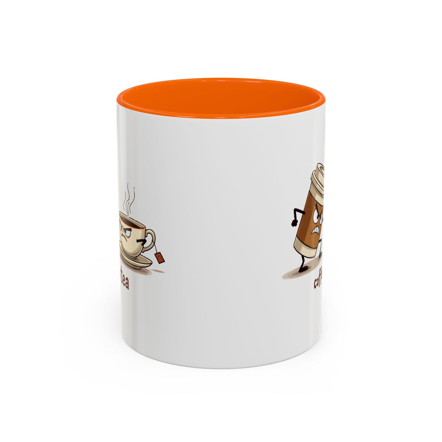 Coffee vs Tea Humorous Accent Mug. 11oz & 15oz. Perfect Gift for Coffee Lovers