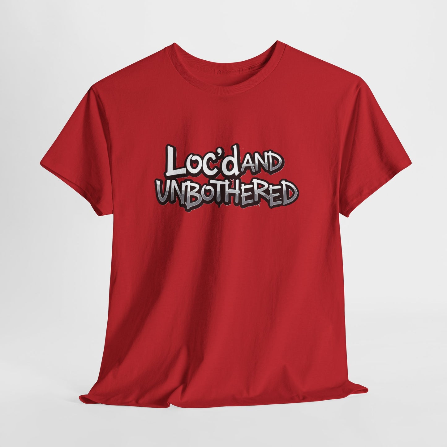 Loc’d and Unbothered T-shirt Casual Wear Gift for Locs Lovers Afro Hair Black American African Girl T-shirt
