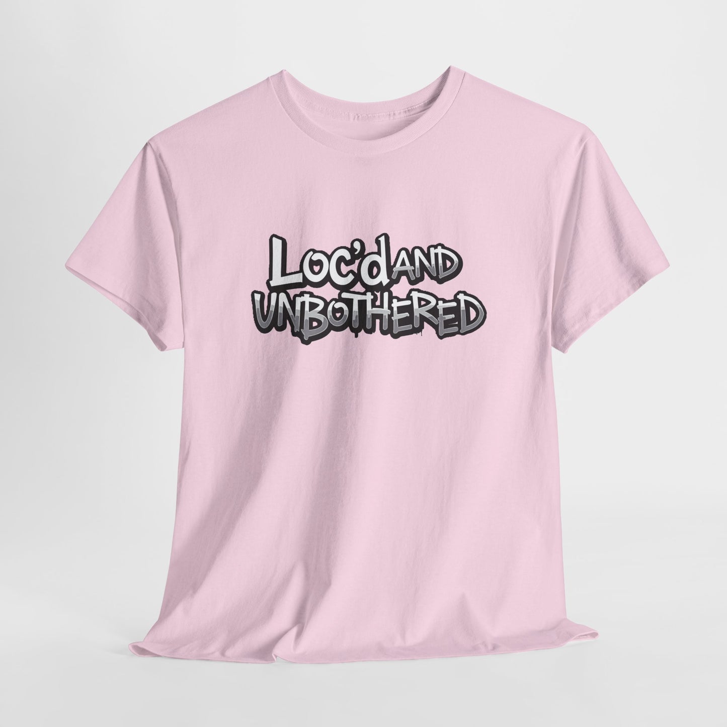 Loc’d and Unbothered T-shirt Casual Wear Gift for Locs Lovers Afro Hair Black American African Girl T-shirt