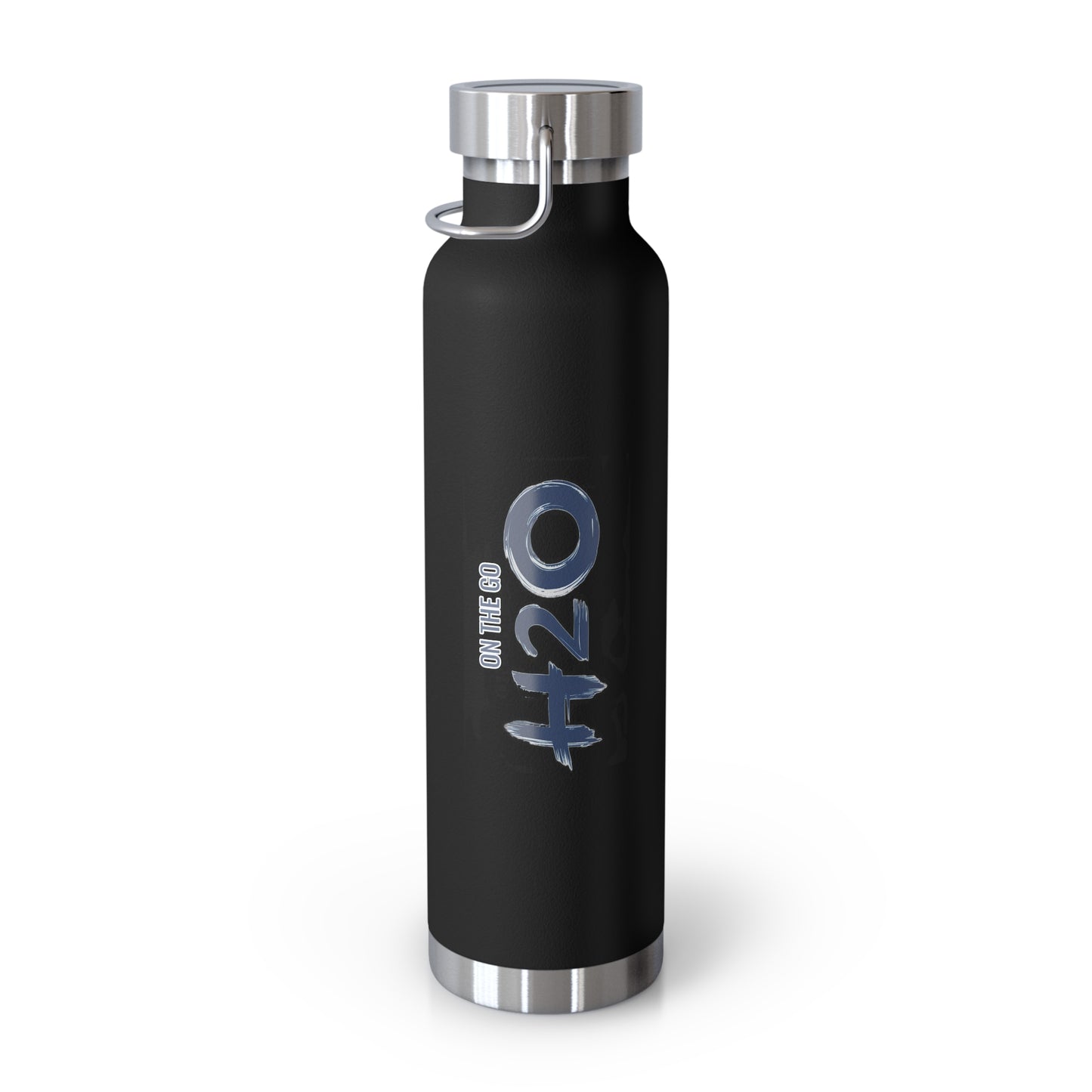 On The Go H2O Design22oz Copper Vacuum Insulated Water Bottle
