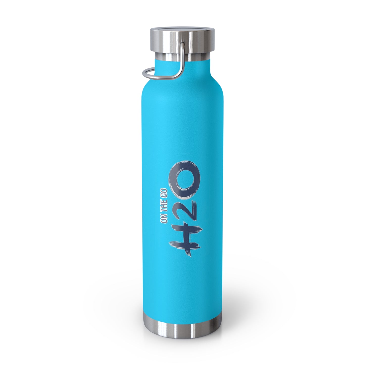 On The Go H2O Design22oz Copper Vacuum Insulated Water Bottle