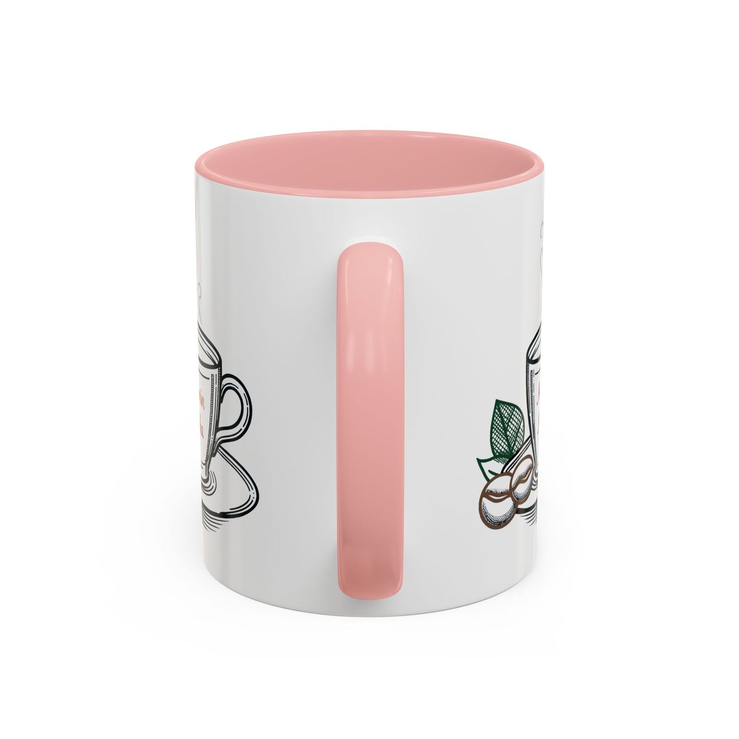 Melanin & Mocha Accent Coffee Mug, Gift for Coffee Lovers, Afro Hair Black American African Girl