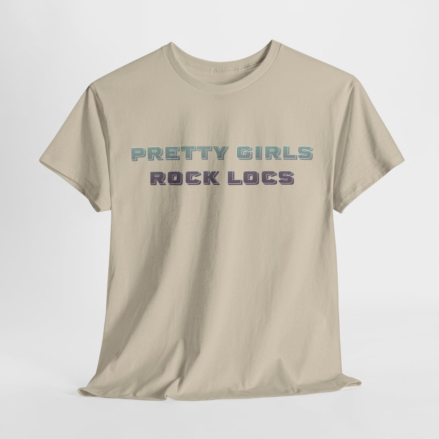 Pretty Girls Rock Locs Tee, Casual Wear Gift for Locs Lovers Afro Hair Black American African Girl T-shirt