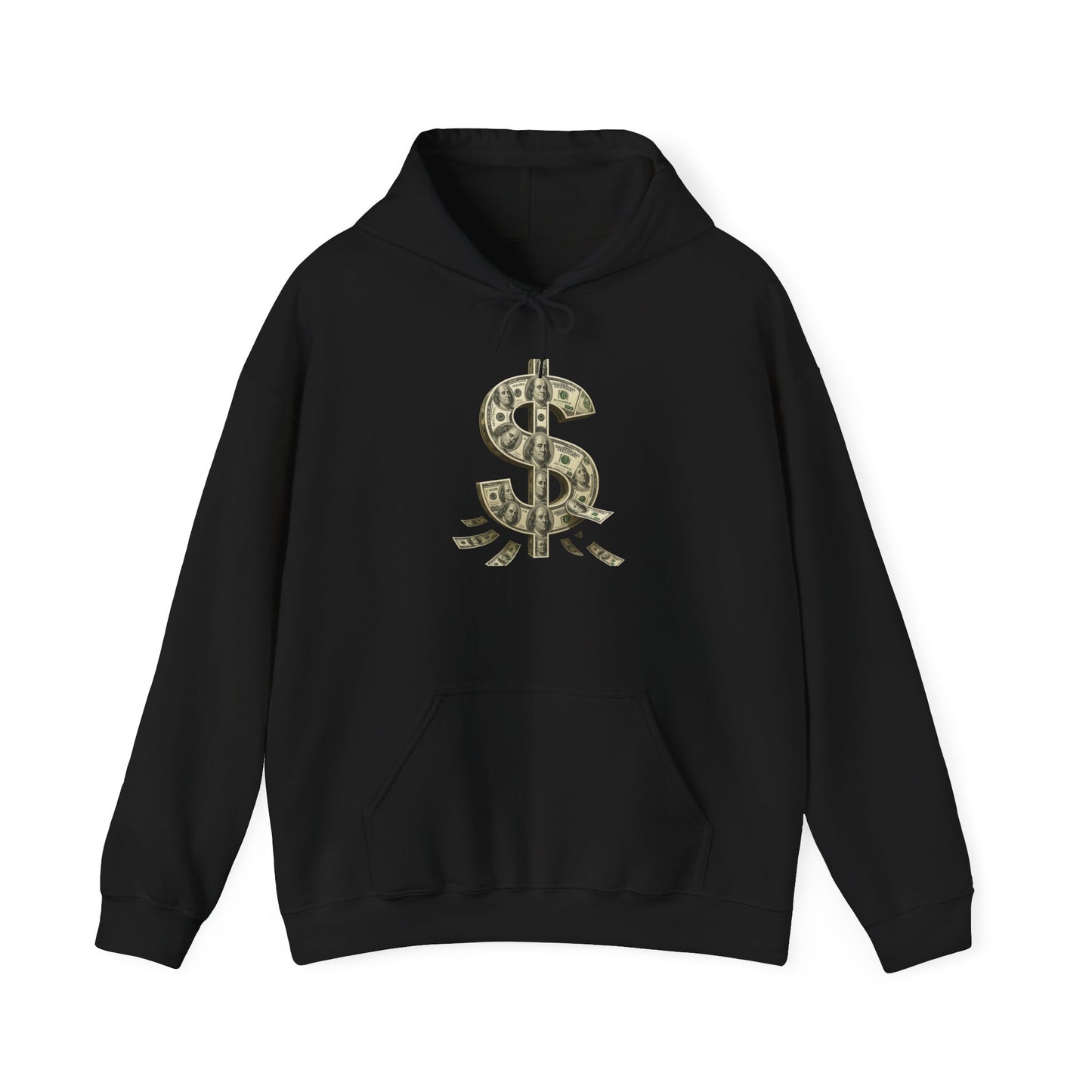 Money Symbol Hoodie. Cozy Fashion for Trendsetters, Casual Wear, Gift for Him or Her, Birthday, Casual Fridays, Streetwear