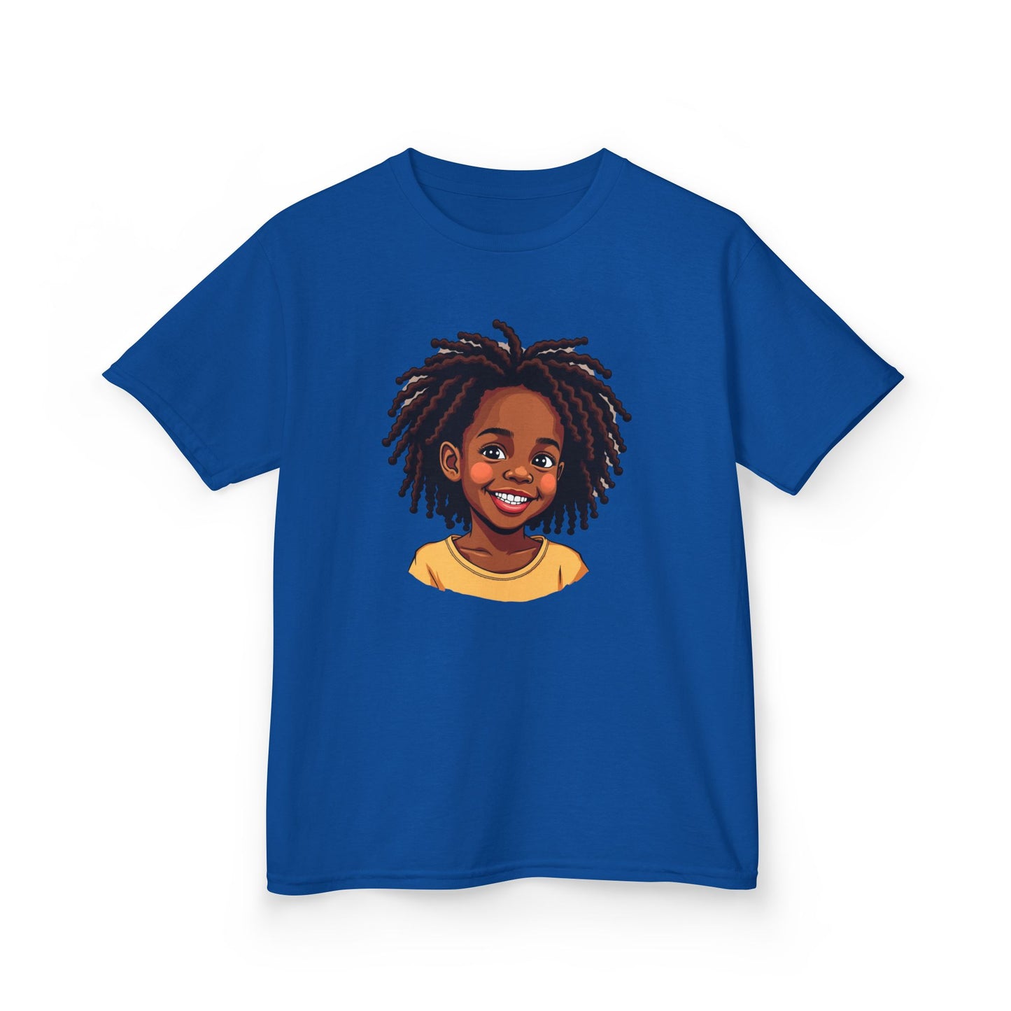 Cutie Kids Tee. Fun Youth Shirt, Perfect for Birthdays, Playdates, Creative Expression, Afro Hair Black American African Girl T-shirt