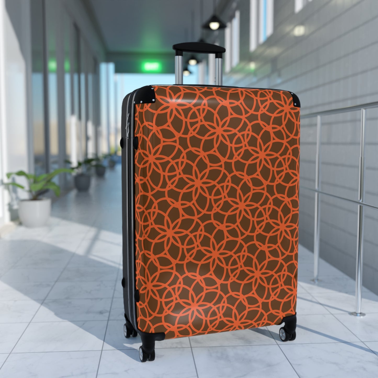 Stylish Suitcase with Floral Design - Perfect for Travel, Gifts, and Adventures