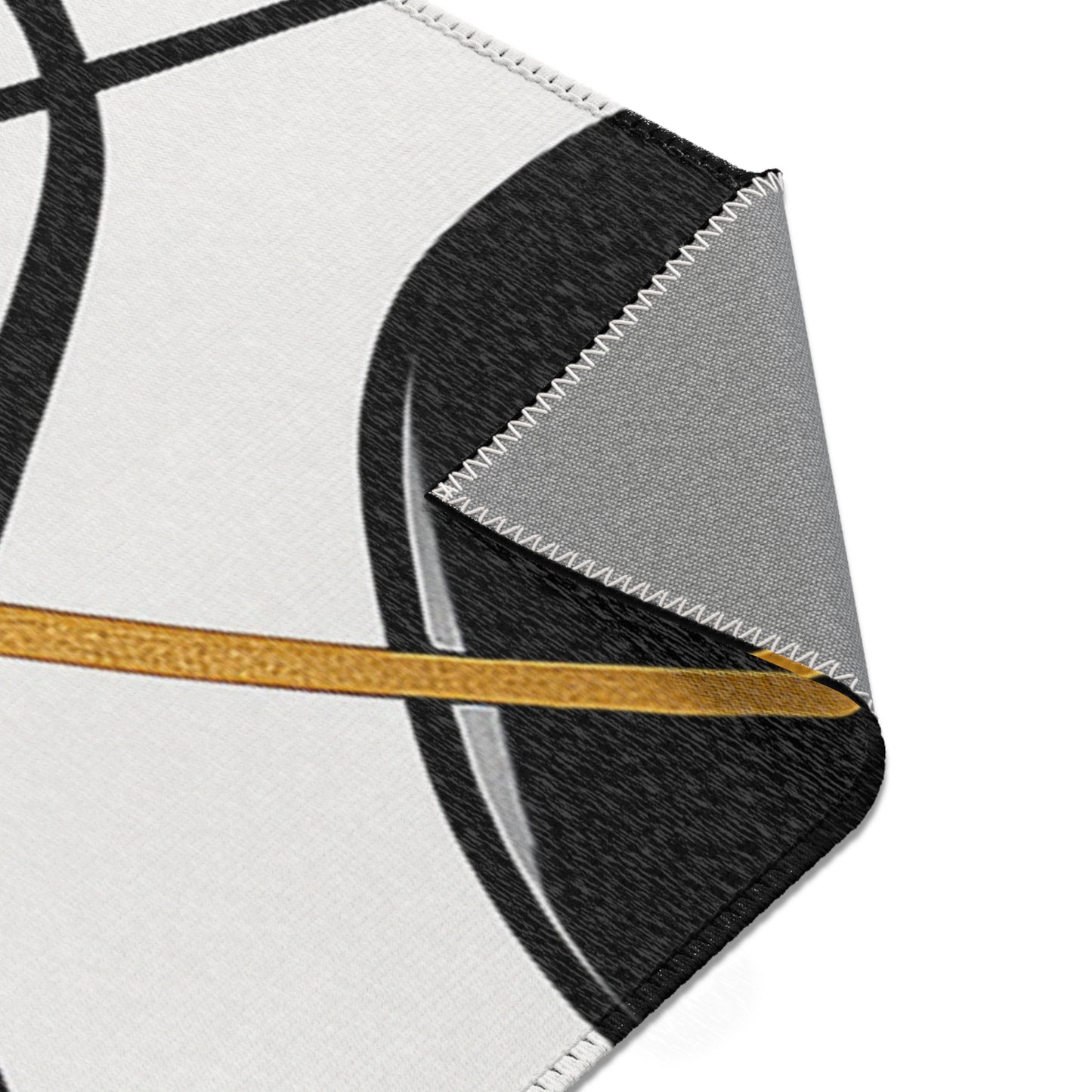 Modern Abstract Area Rug, Minimalist Home Decor, Living Room Mat, Boho Style Rug, Black and White Design