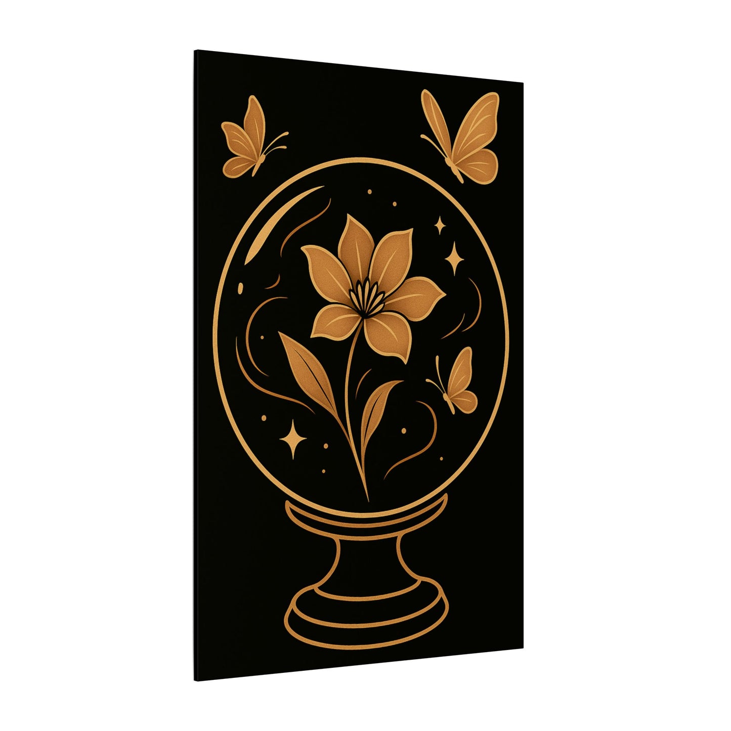 Floral Butterfly Wall Art, Magical Home Decor, Gifts for Nature Lovers, Modern Canvas, Art for Living Room, Office Decor