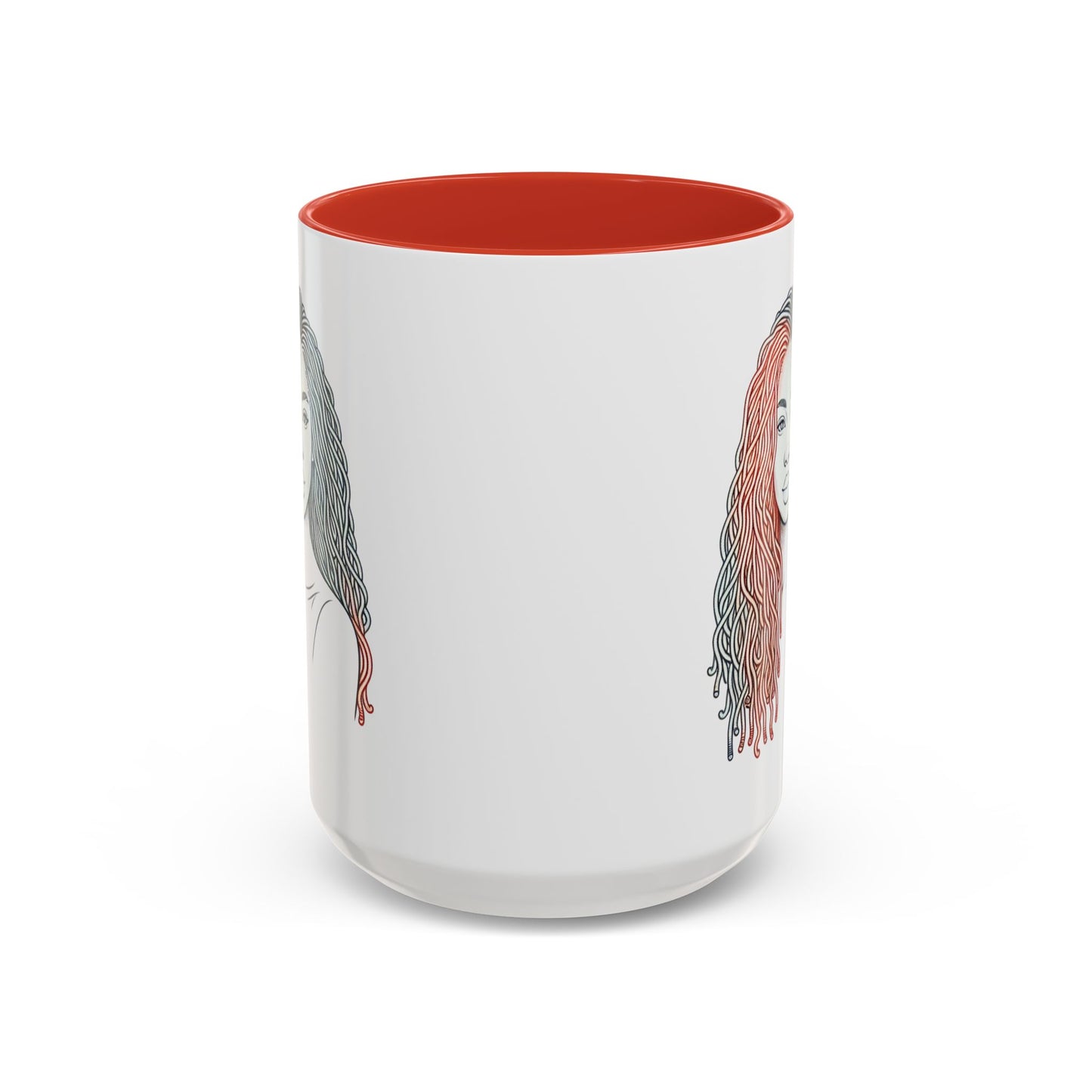 Artistic Accent Coffee Mug. Afrocentric Gift Afro Hair Black American African Girl