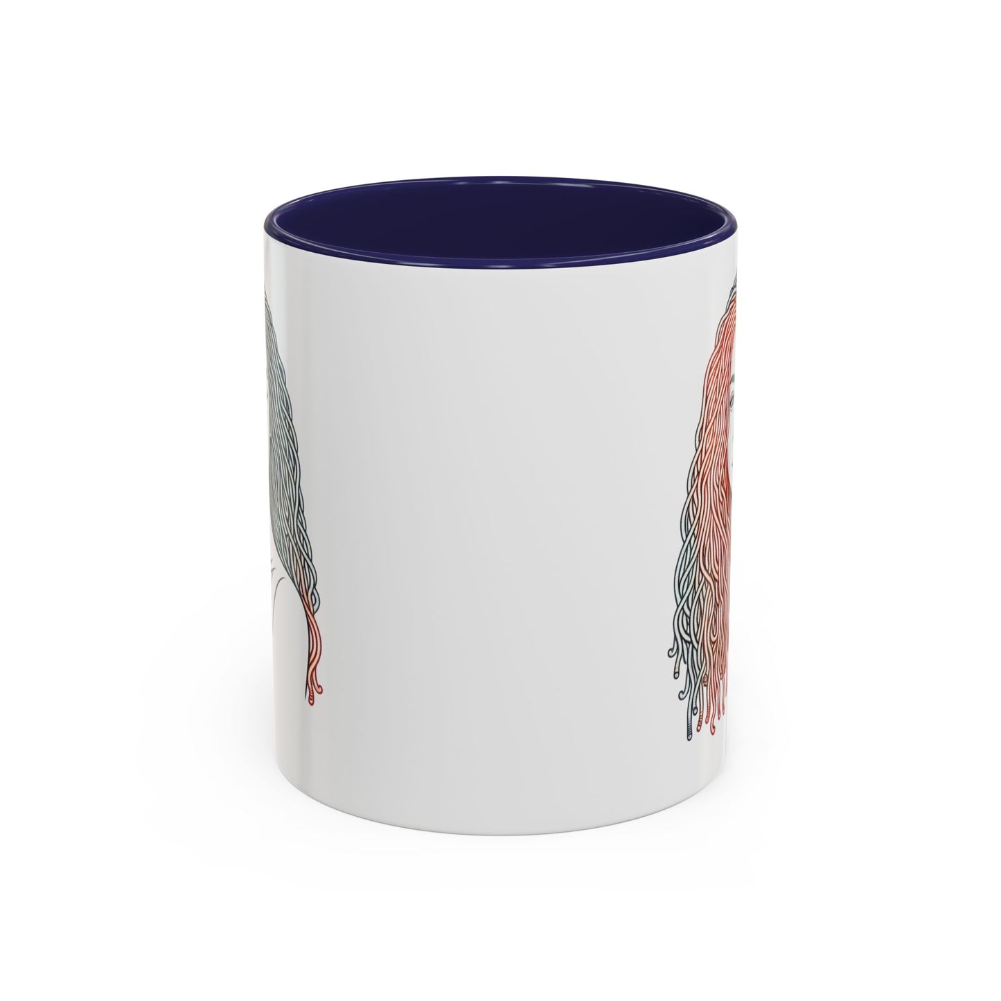 Artistic Accent Coffee Mug. Afrocentric Gift Afro Hair Black American African Girl